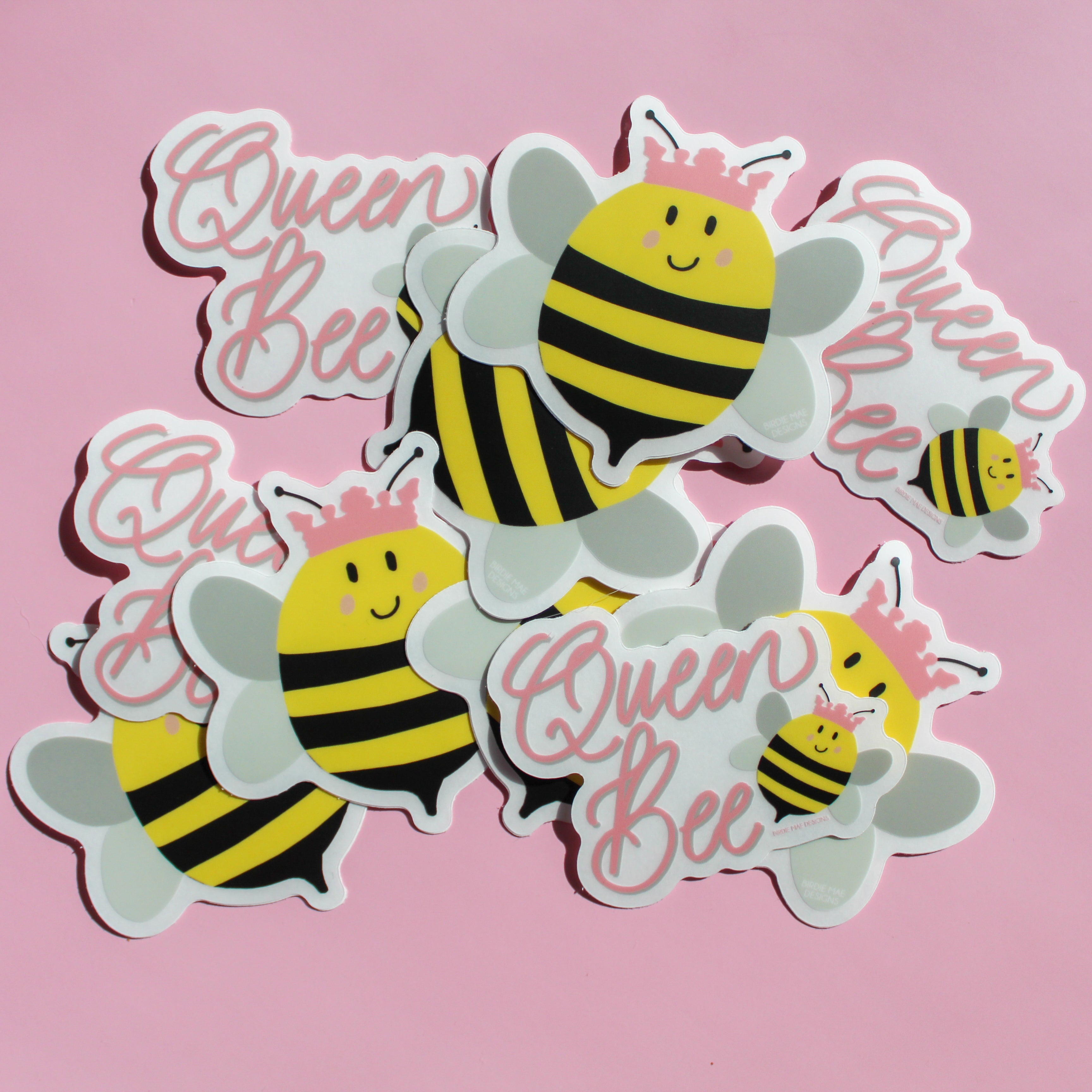 Queen Bee Sticker – Birdie Mae Designs