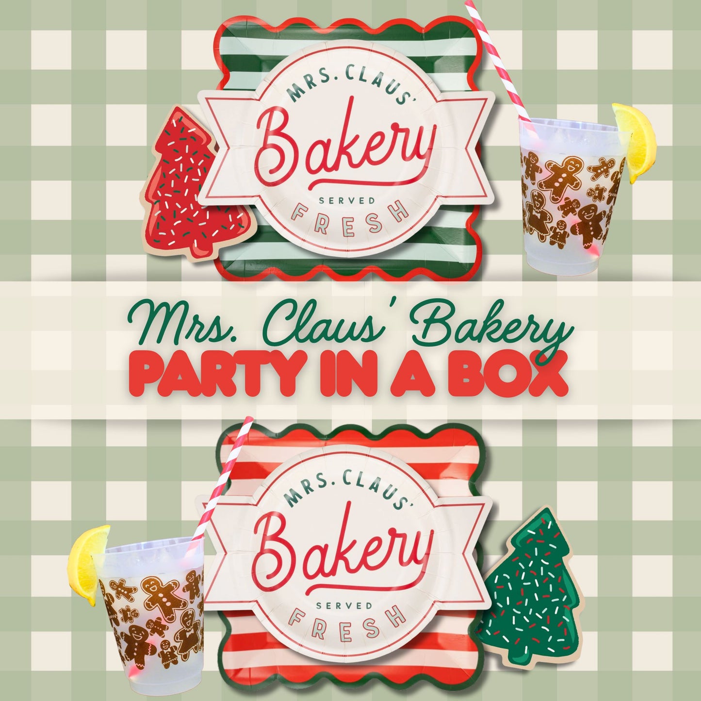 Mrs. Claus’ Bakery Christmas Party in a Box