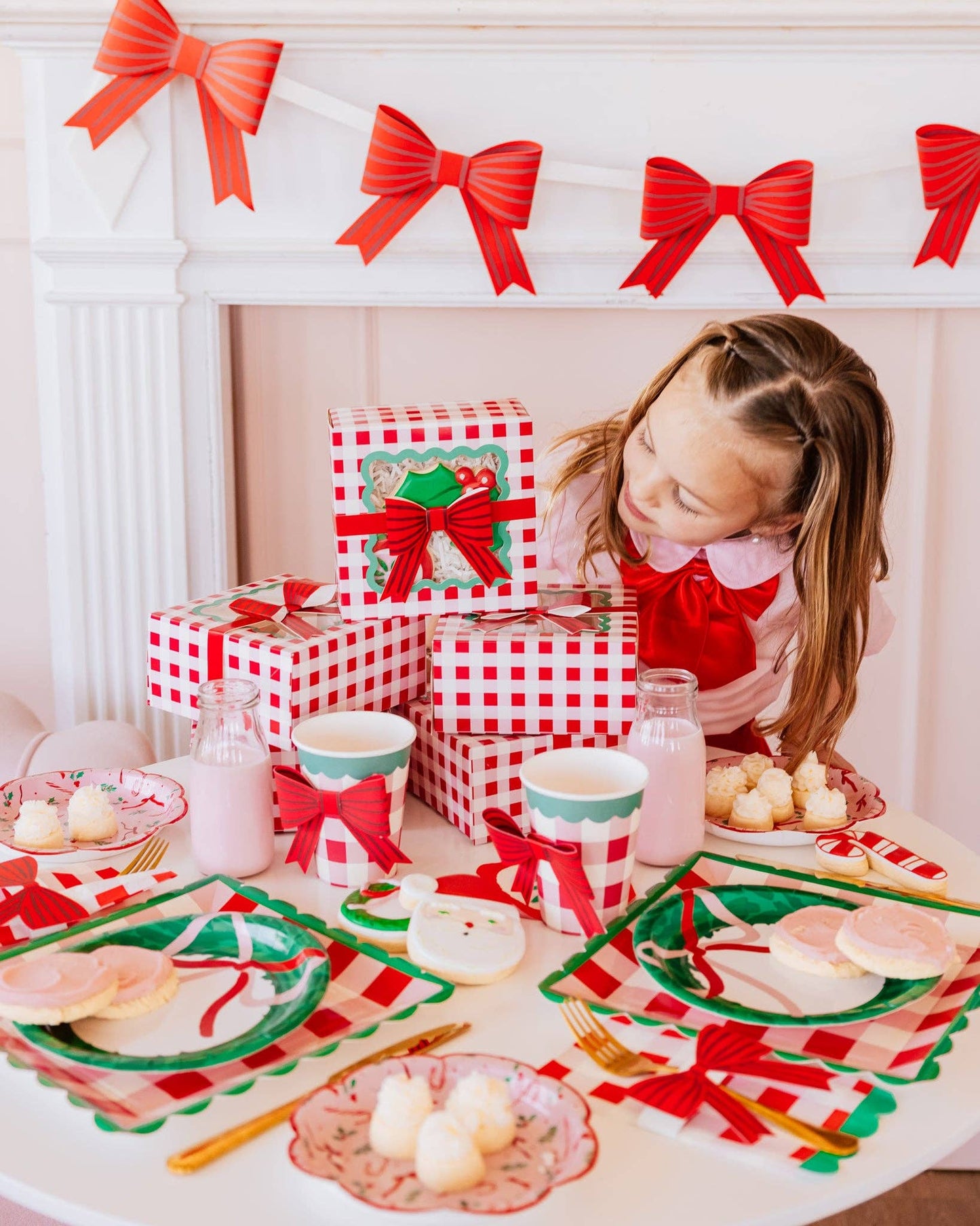 Plaid Christmas Cookie Box