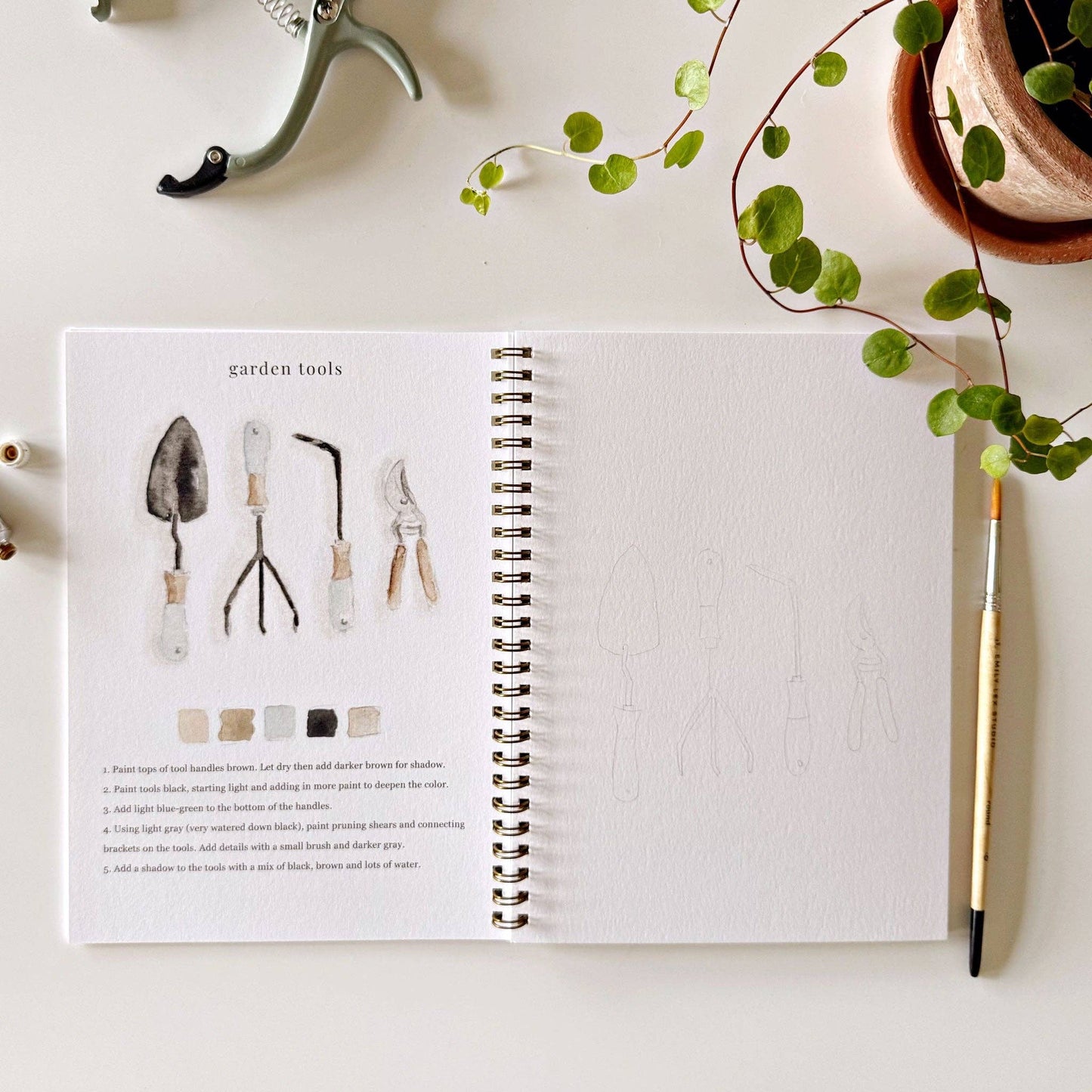 watercolor workbook, watercolor activity book, watercolor coloring book, painting gift, art gift, art supplies for beginners, watercolor for kids, watercolor for adults, creative gift idea, watercolor sketchbook