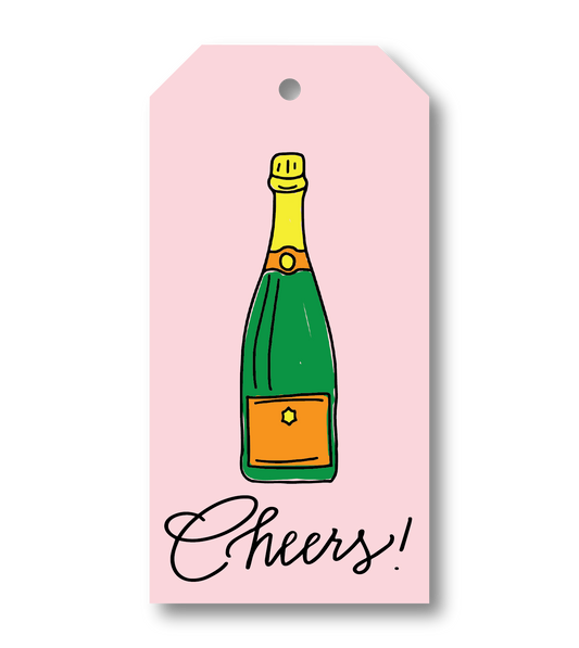 Champagne Cheers Gift Tags, congratulations gift gift tag and wrap, graduation gift tag and wrap, engagement gift tag and wrap, wedding gift gift tag and wrap, gift tags and wrap