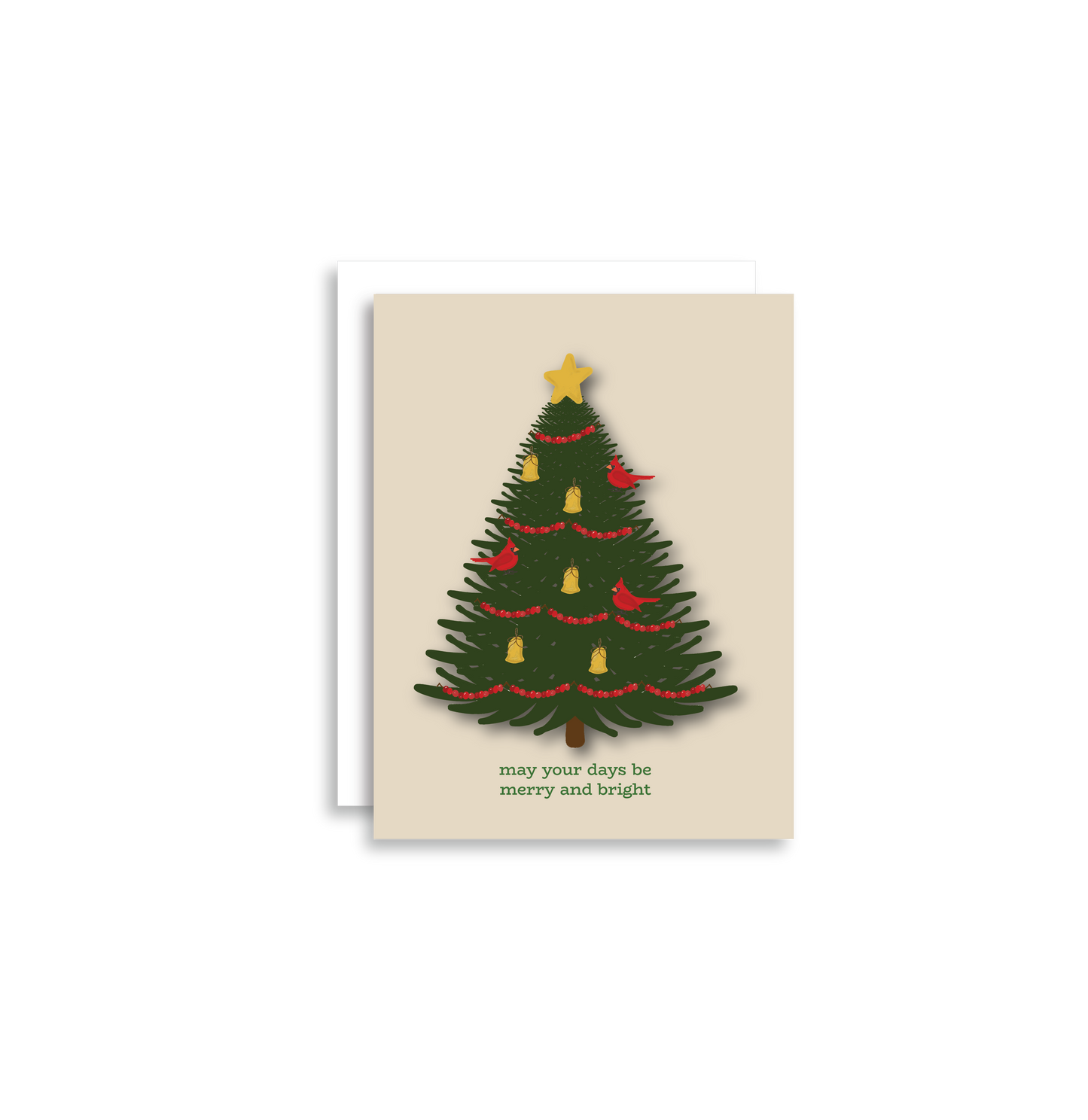 Merry and Bright Holiday Greeting Card