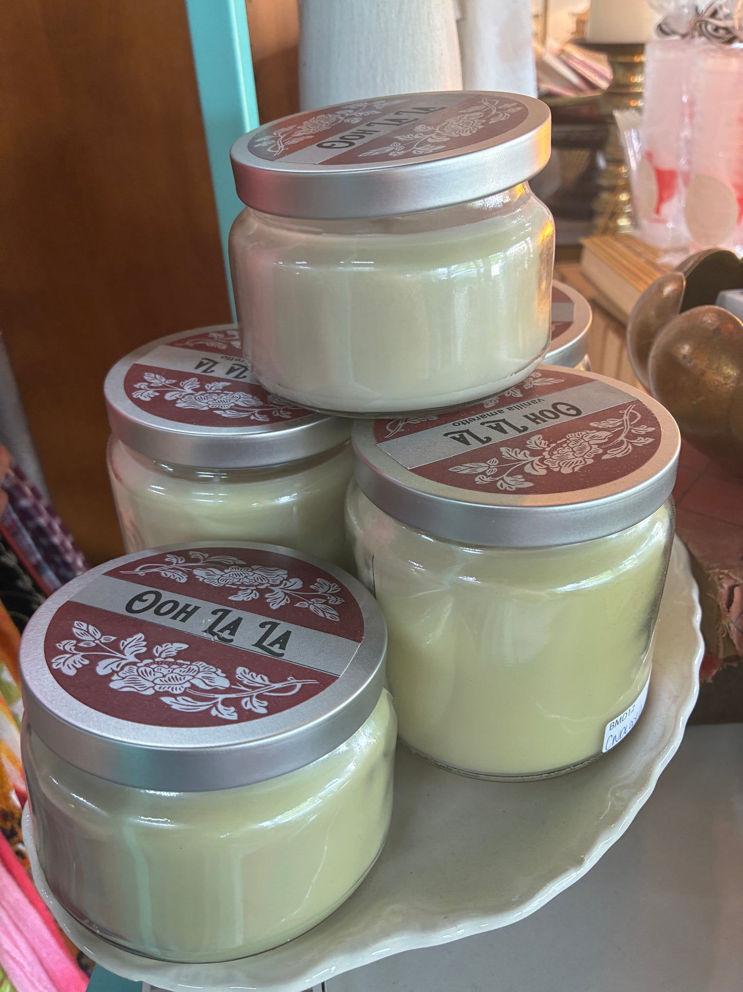 Ooh La La Texas General Square Candle | Vanilla Amaretto Scent