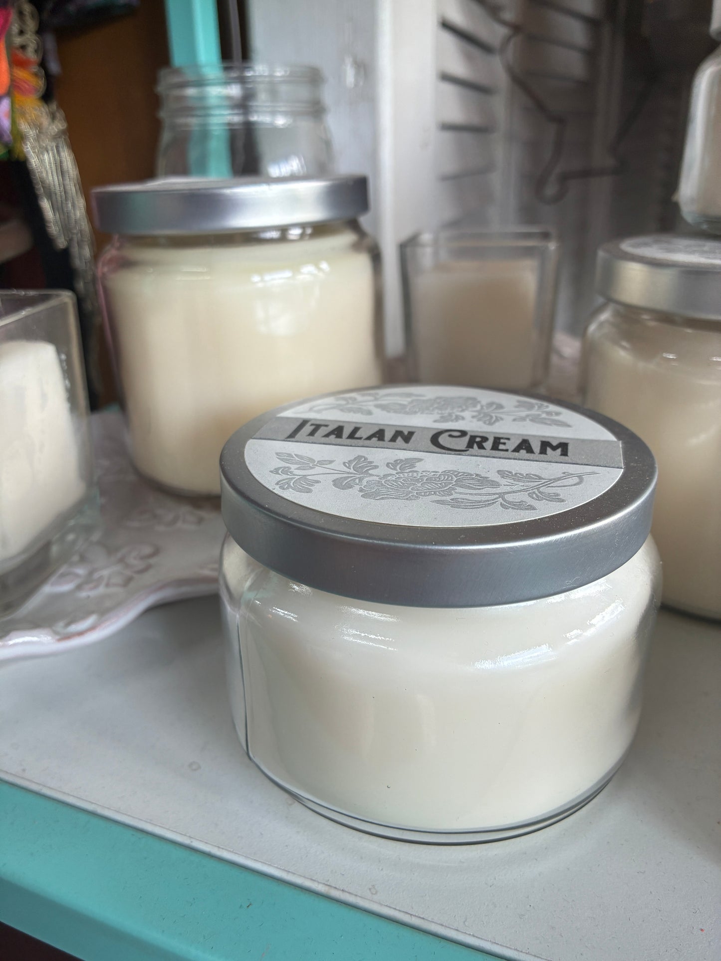 Italian Creme Texas General Square Candle | Coconut, Butter & Cream Scent