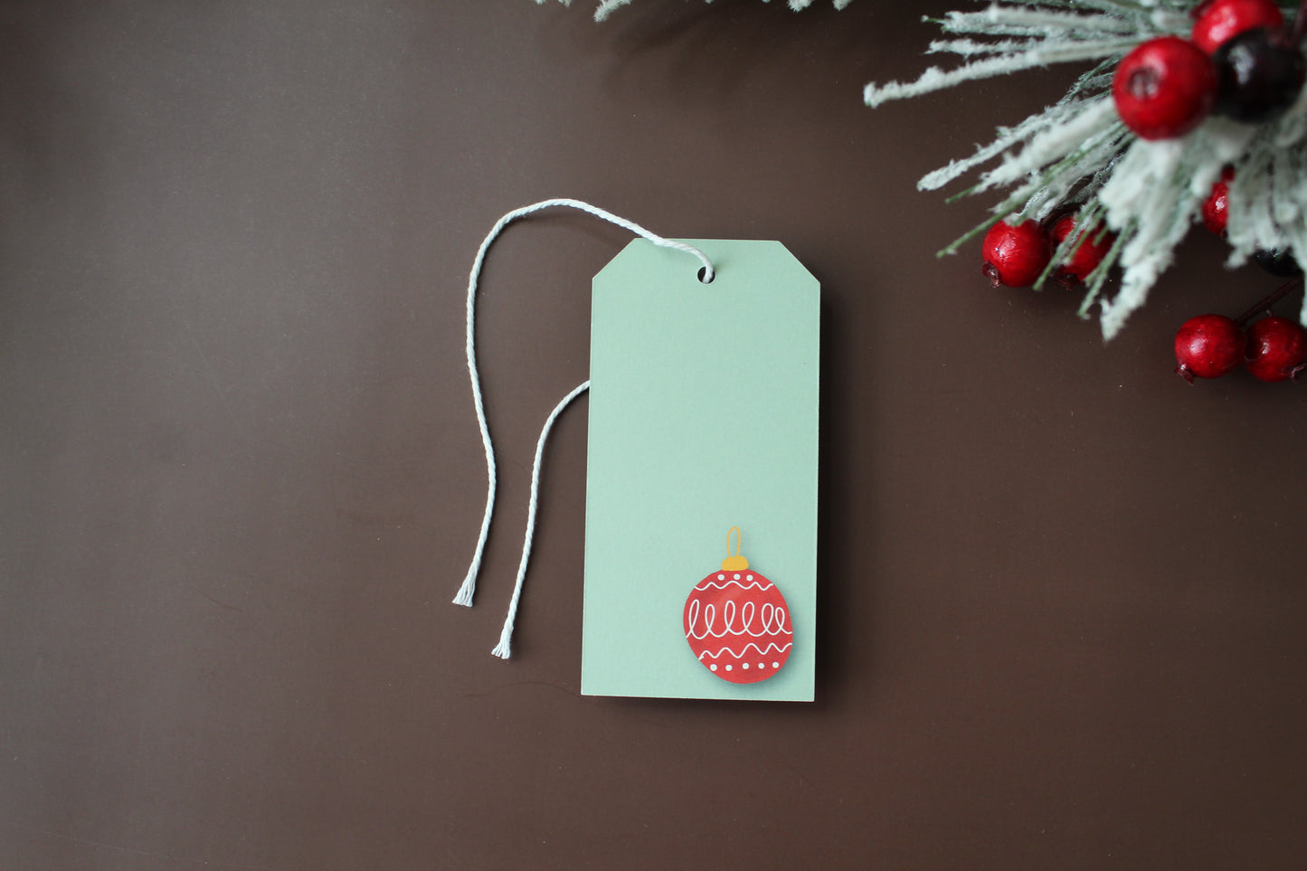 Our Red Vintage Christmas Ornament gift tags add a festive touch to your holiday presents. These cute tags come in sets of eight and include pre-cut string.