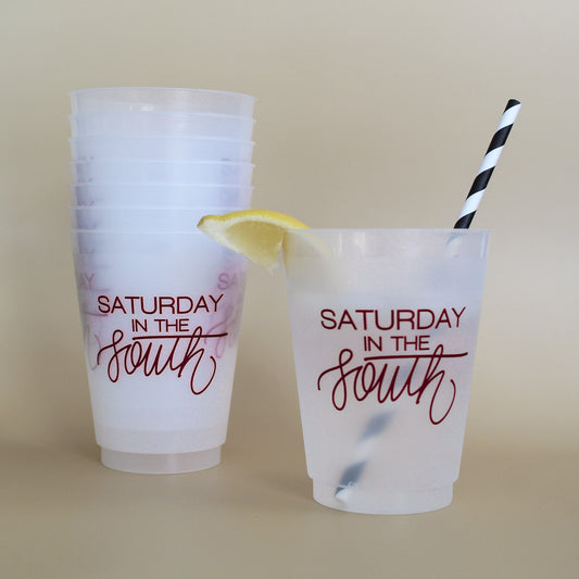  MAROON 'Saturday In The South' cup, Tailgate party Cup, Football party cup