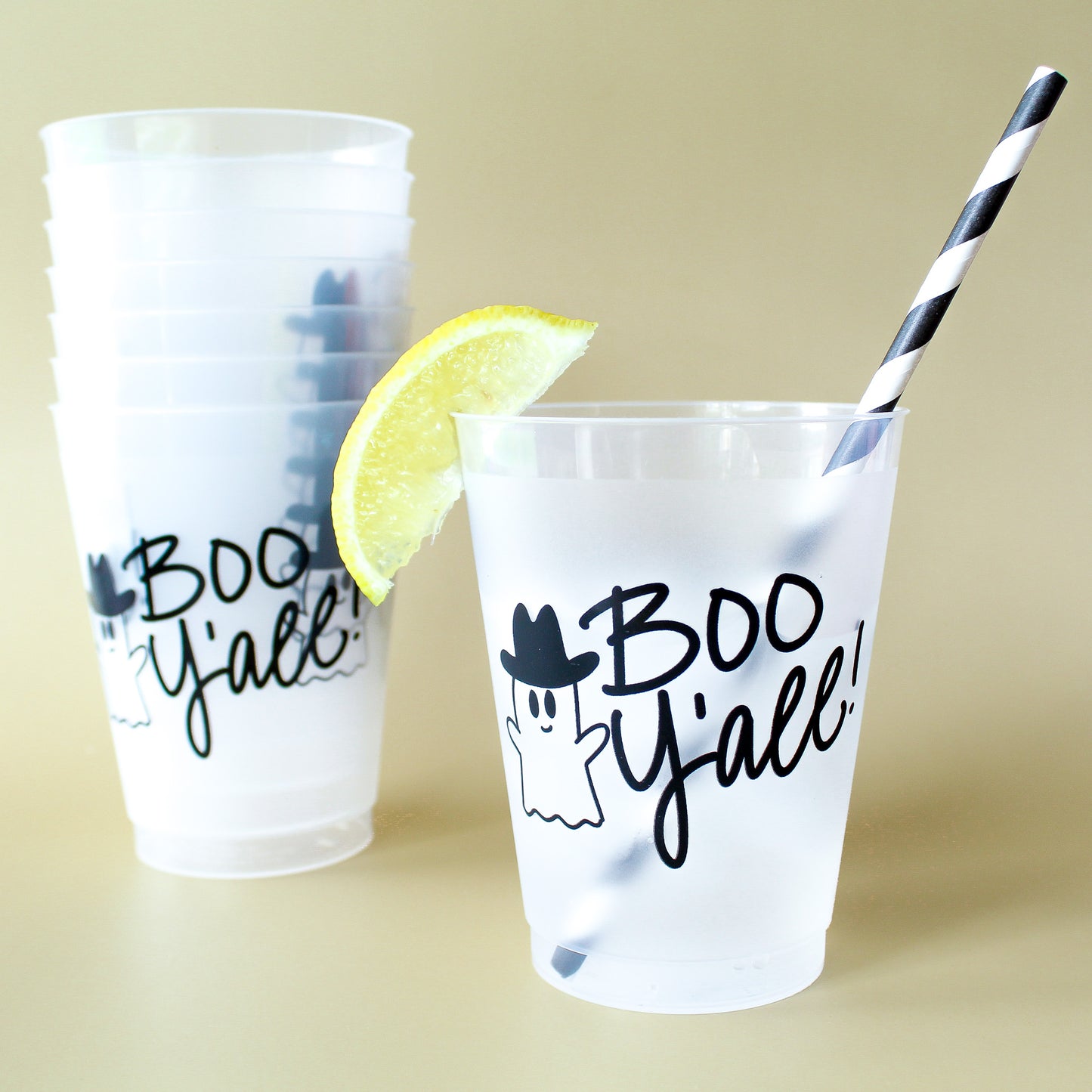 Boo Y'all Cowboy Ghost Party Cups
