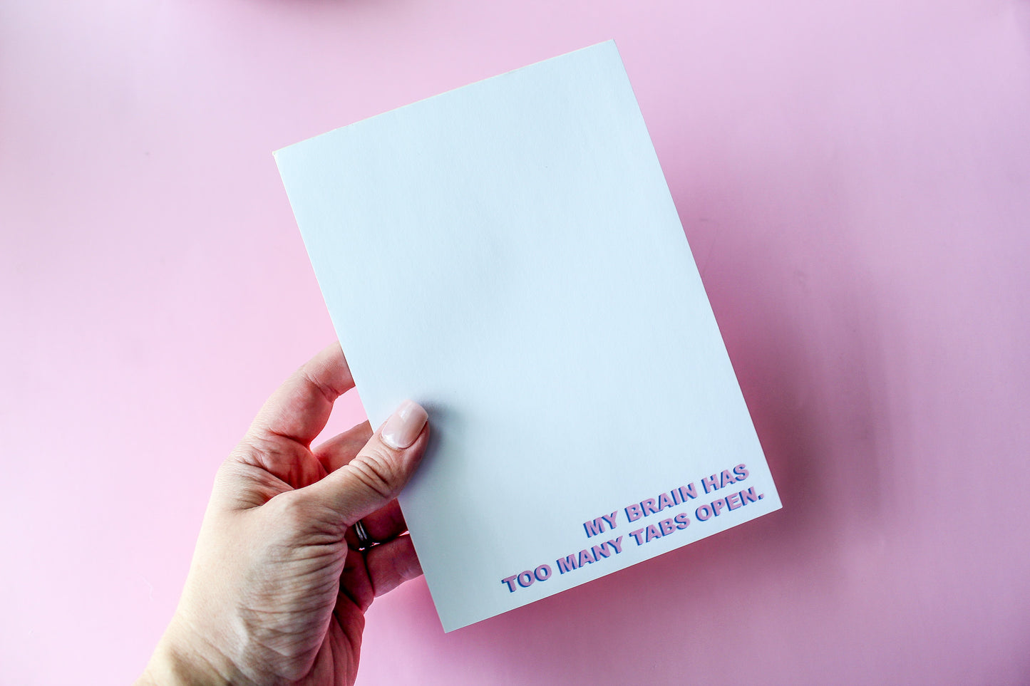 My Brain Has Too Many Tabs Open' Notepad, funny notepad, cute notepad
