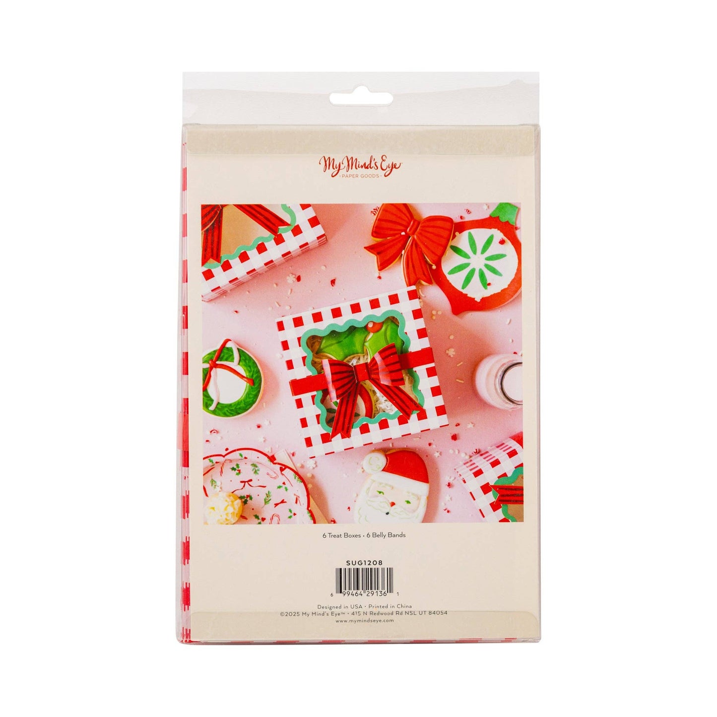 Plaid Christmas Cookie Box