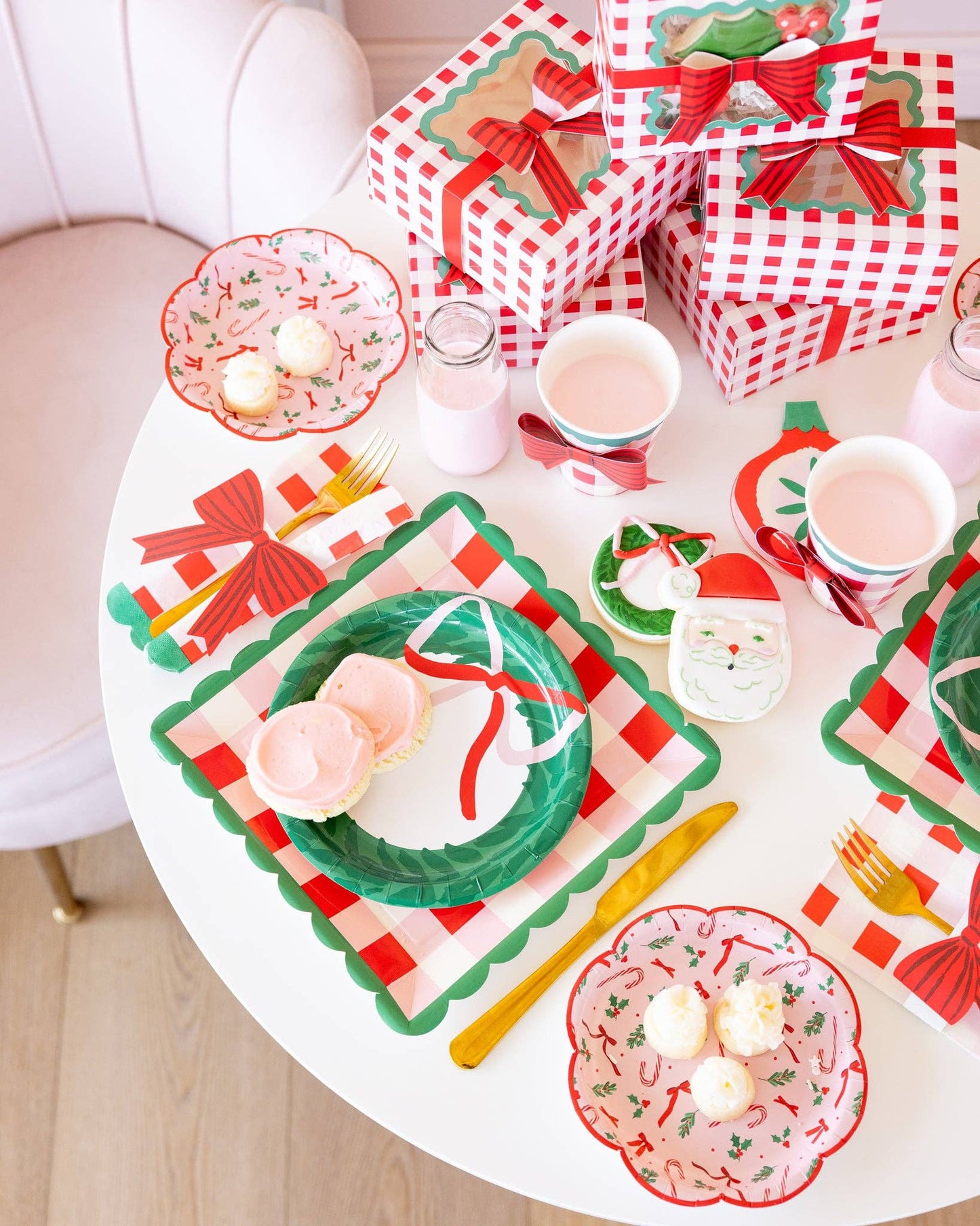 Plaid Christmas Cookie Box