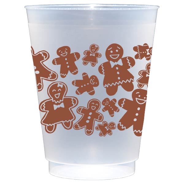 Sweeten up Christmas parties with our reusable gingerbread cups! Frosted, dishwasher safe, and perfect for holiday gatherings.
