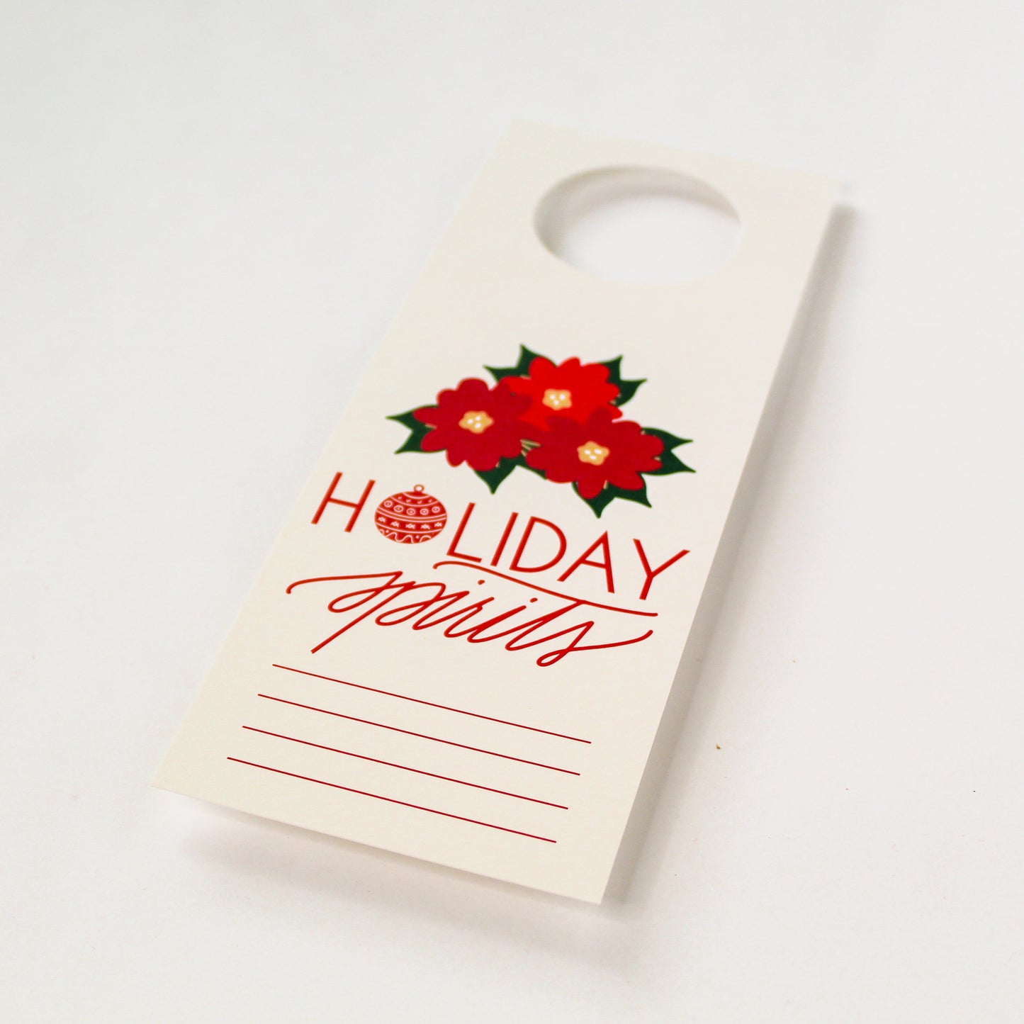 Holiday Spirits Bottle Neck Gift Tags