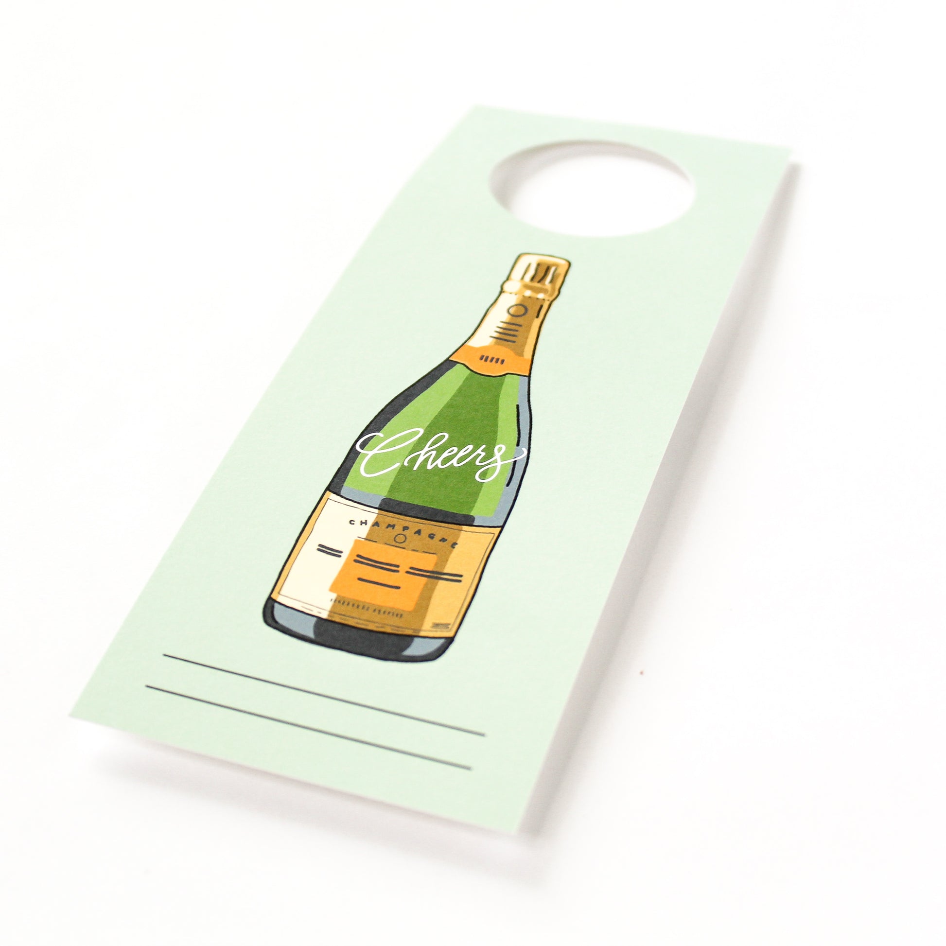'Champagne Cheers!' Bottle Neck Gift Tags