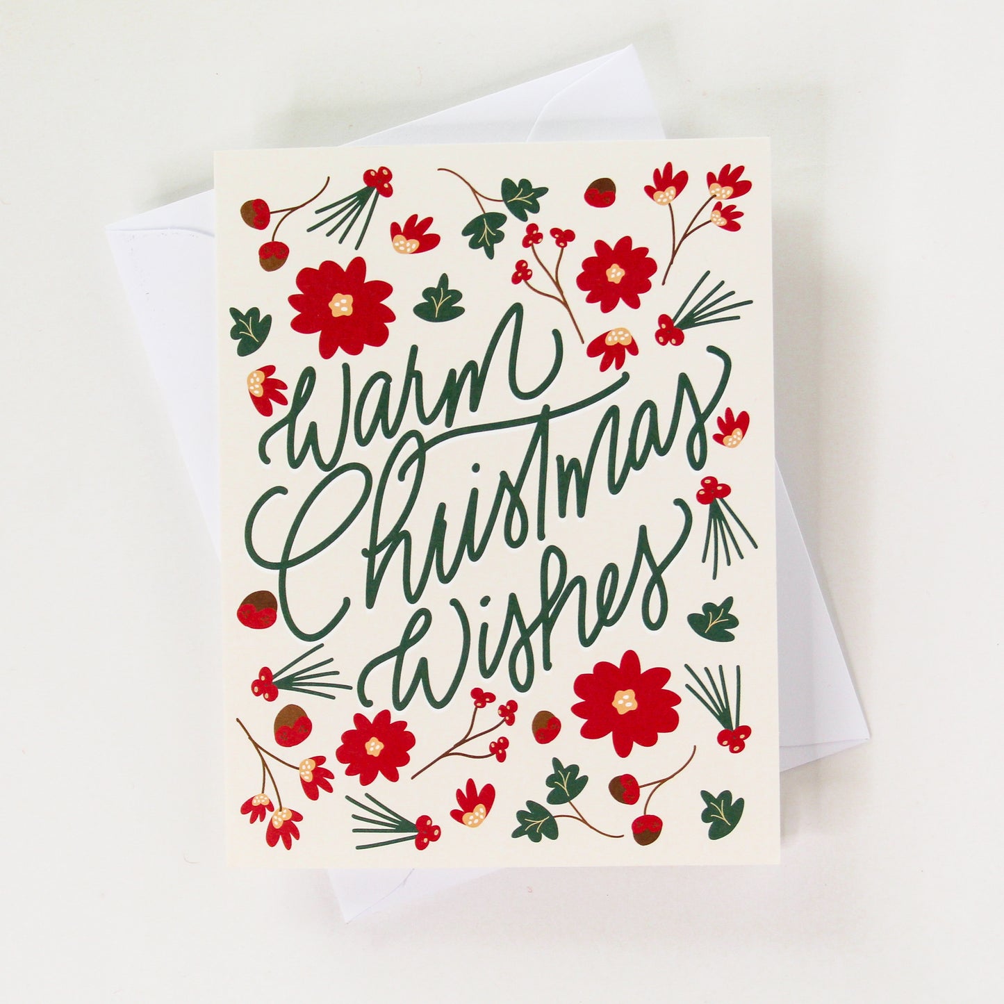 Warm Christmas Wishes Greeting Card