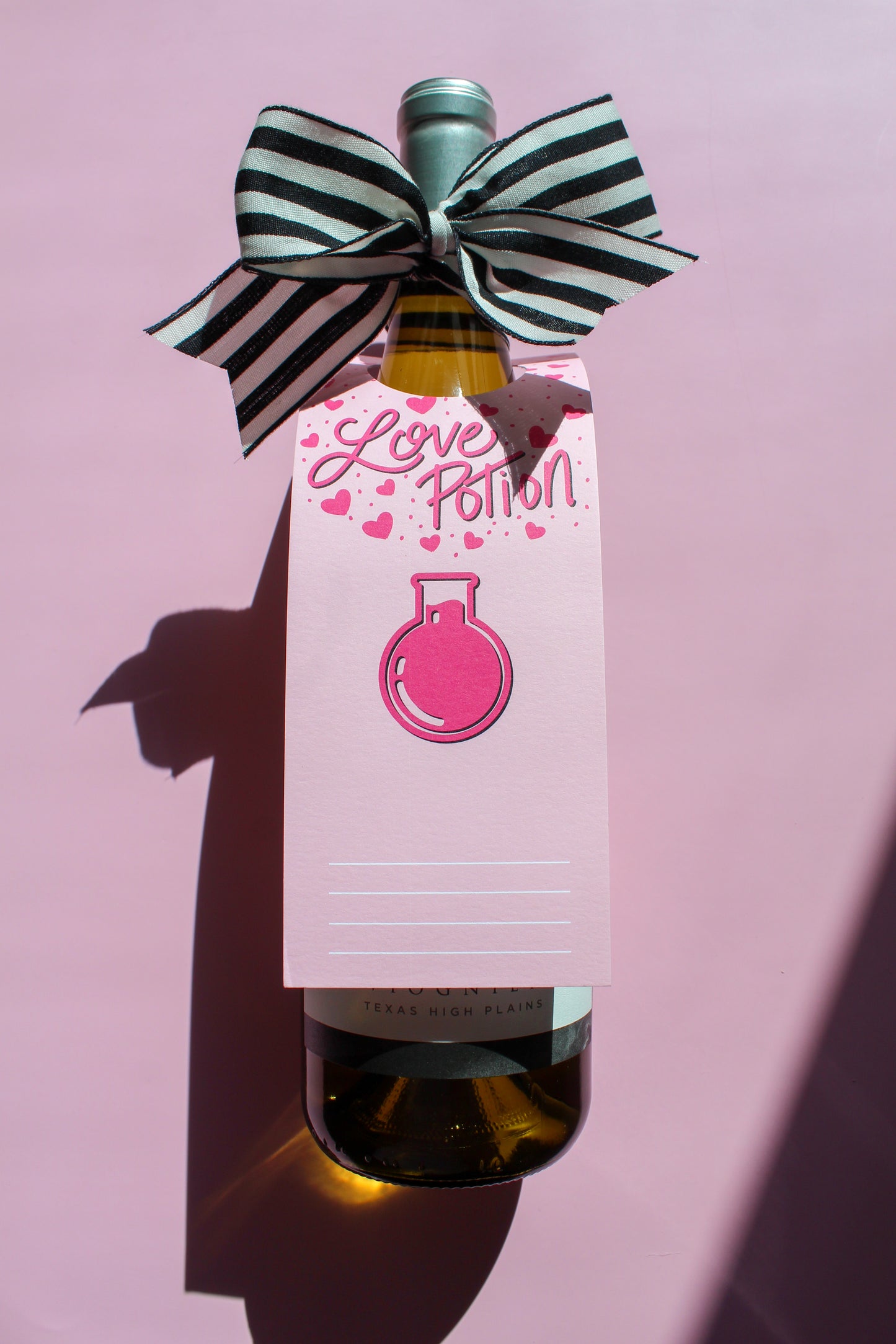Love Potion Valentine's Day Bottle Neck Gift Tags
