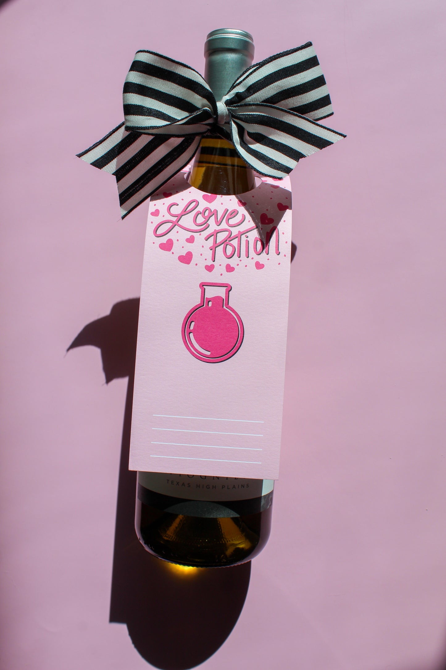 Love Potion Valentine's Day Bottle Neck Gift Tags