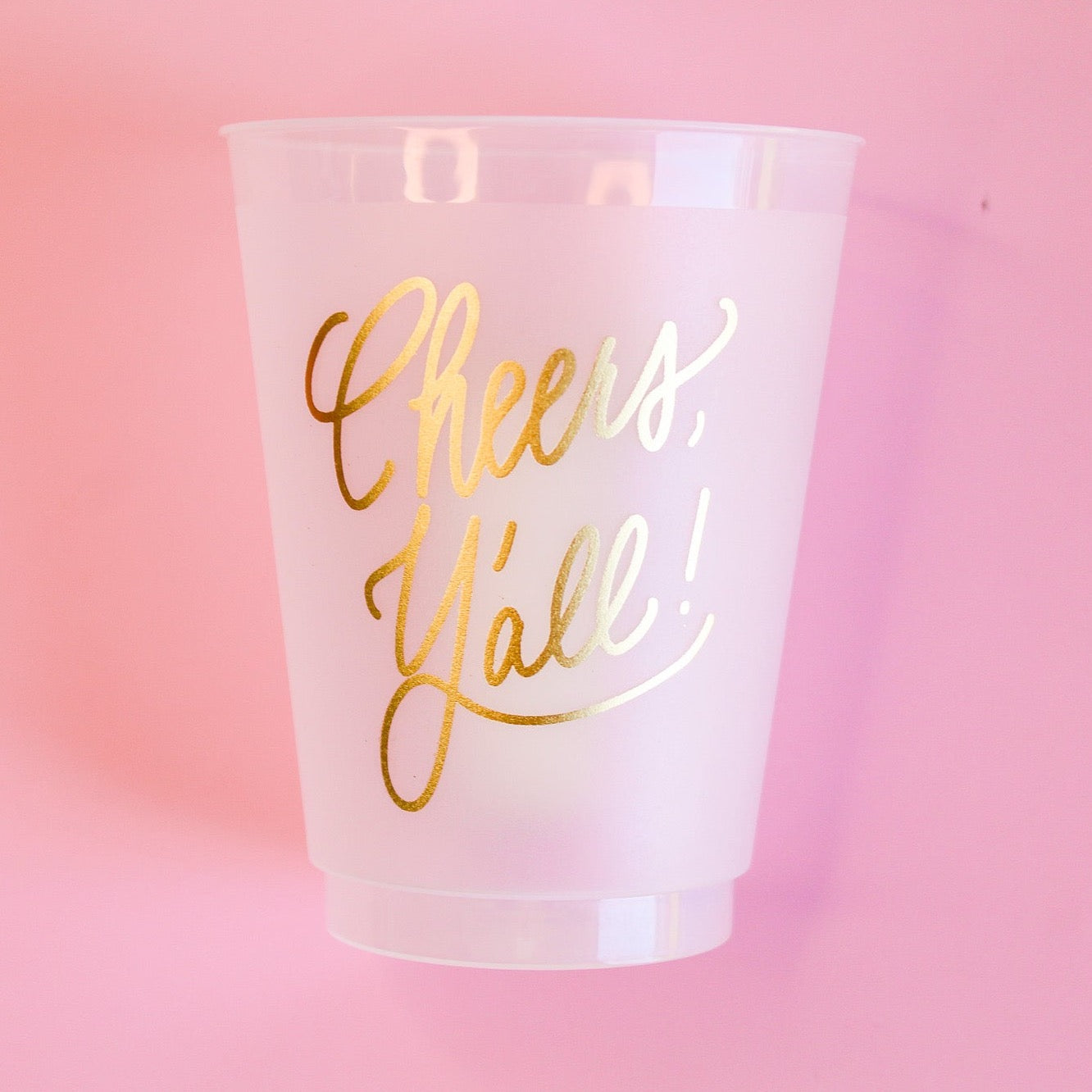 'Cheers Y'all' party cups