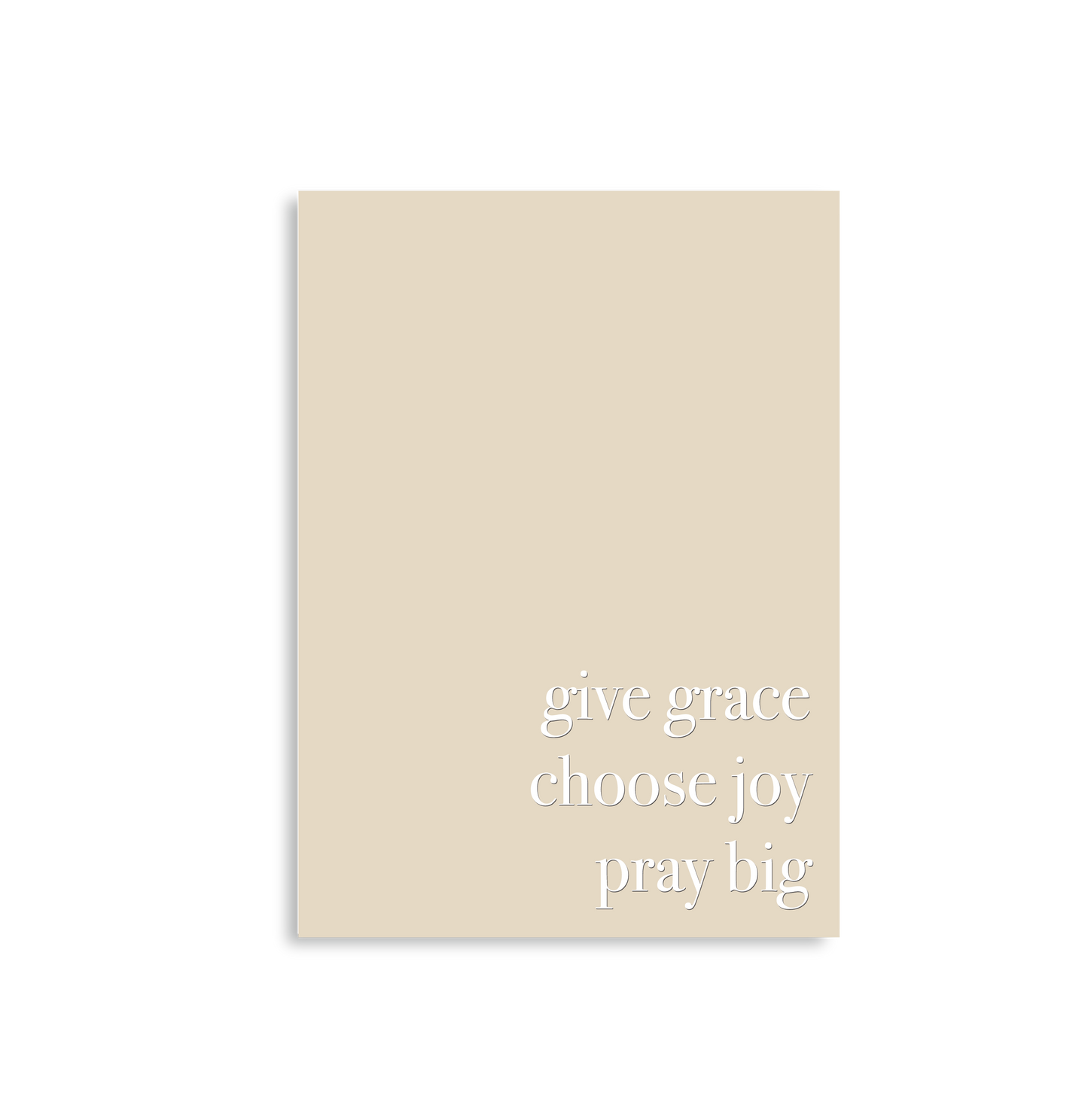 Give Grace, Choose Joy, Pray Big journal is great for the office, to stick in your purse or to use as a prayer journal.