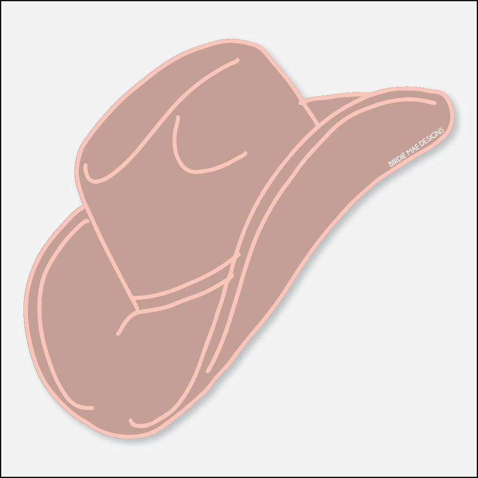 Cowboy hot sale hat sticker