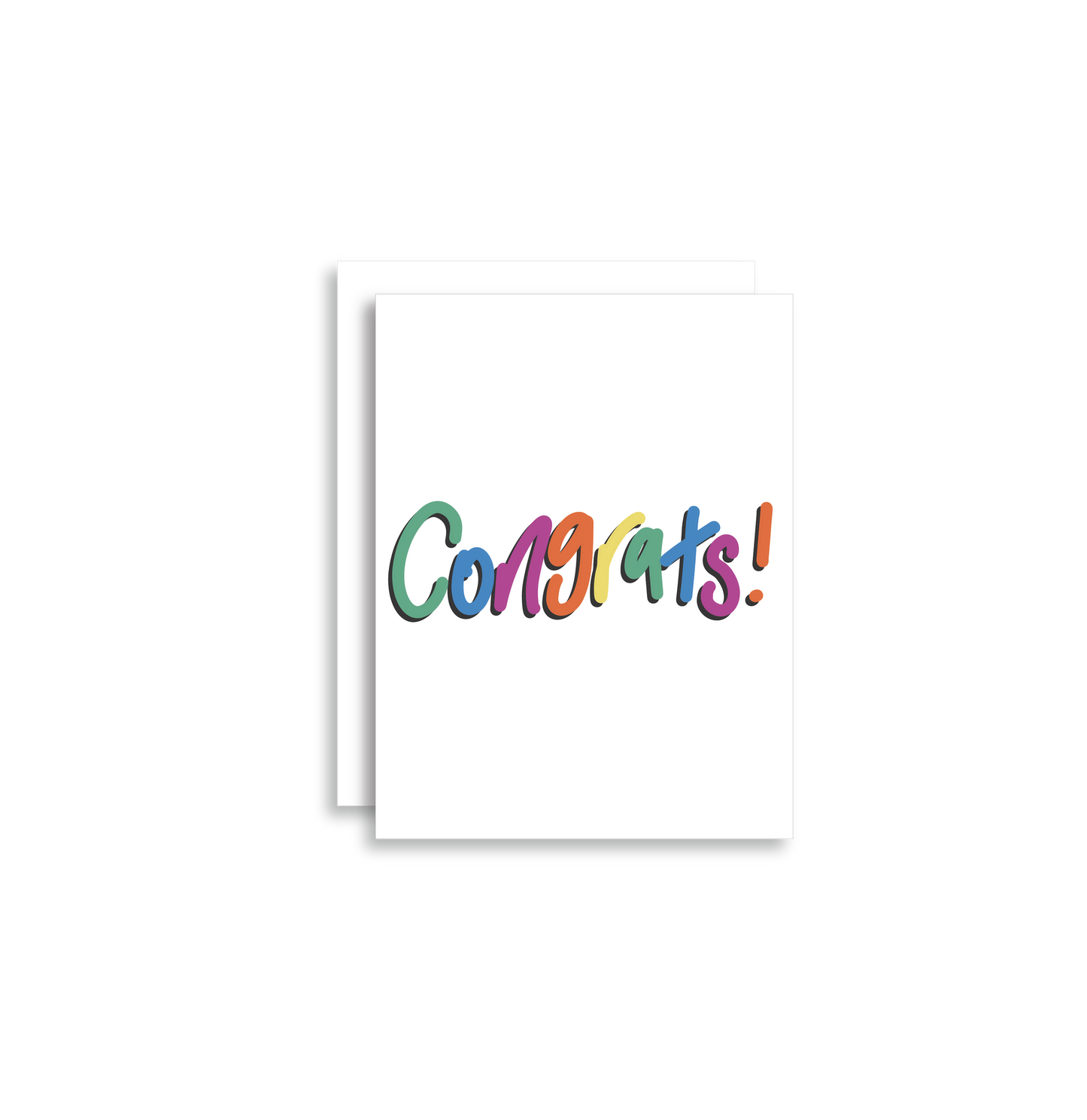 Congratulations card, blank congratulations card