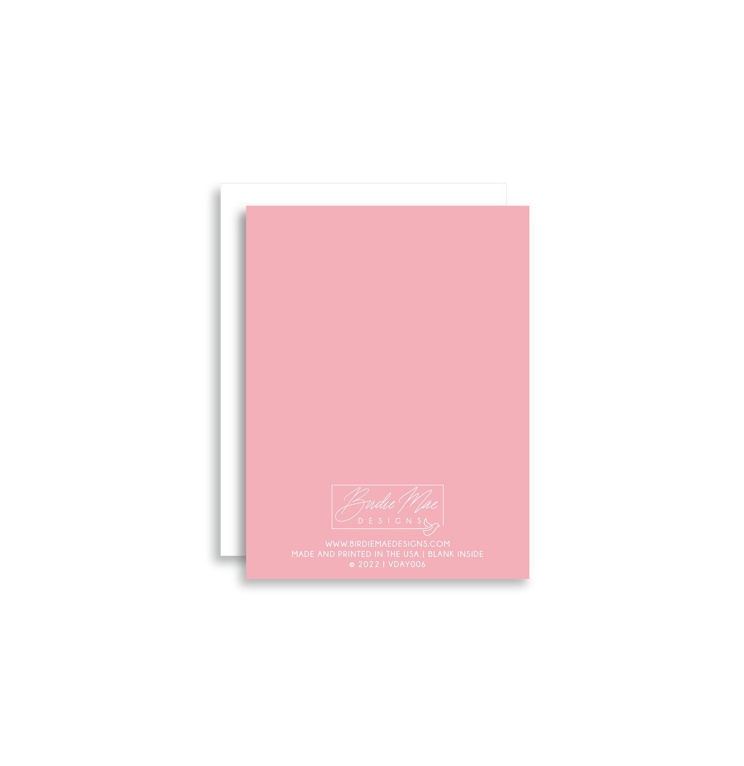 Our "Gimme Some Sugar" Valentine's Day card features hand drawn kissy lips on a pink background - it is perfect for a kid or adult! Each card is folded to 4.25" tall by 5.5" wide, is blank inside and comes with a matching white envelope. Cards are packaged in cellophane sleeves.
