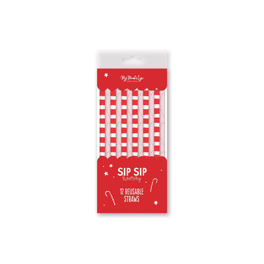 Striped Elf Reusable Straws