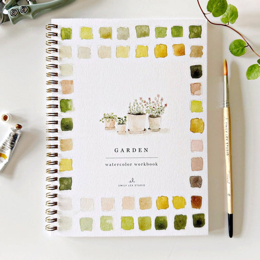 watercolor workbook, watercolor activity book, watercolor coloring book, painting gift, art gift, art supplies for beginners, watercolor for kids, watercolor for adults, creative gift idea, watercolor sketchbook