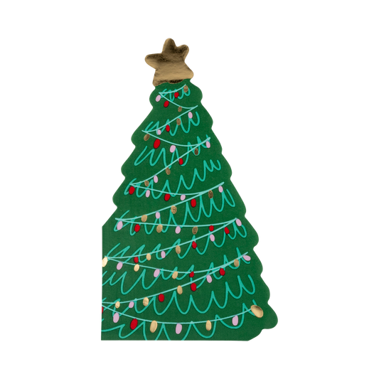 Festive Christmas Tree Dinner Napkin