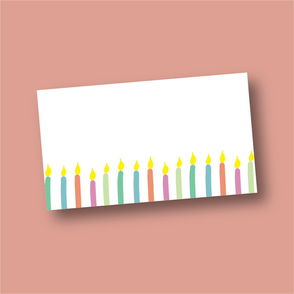 Birthday Candles Bitty Notes