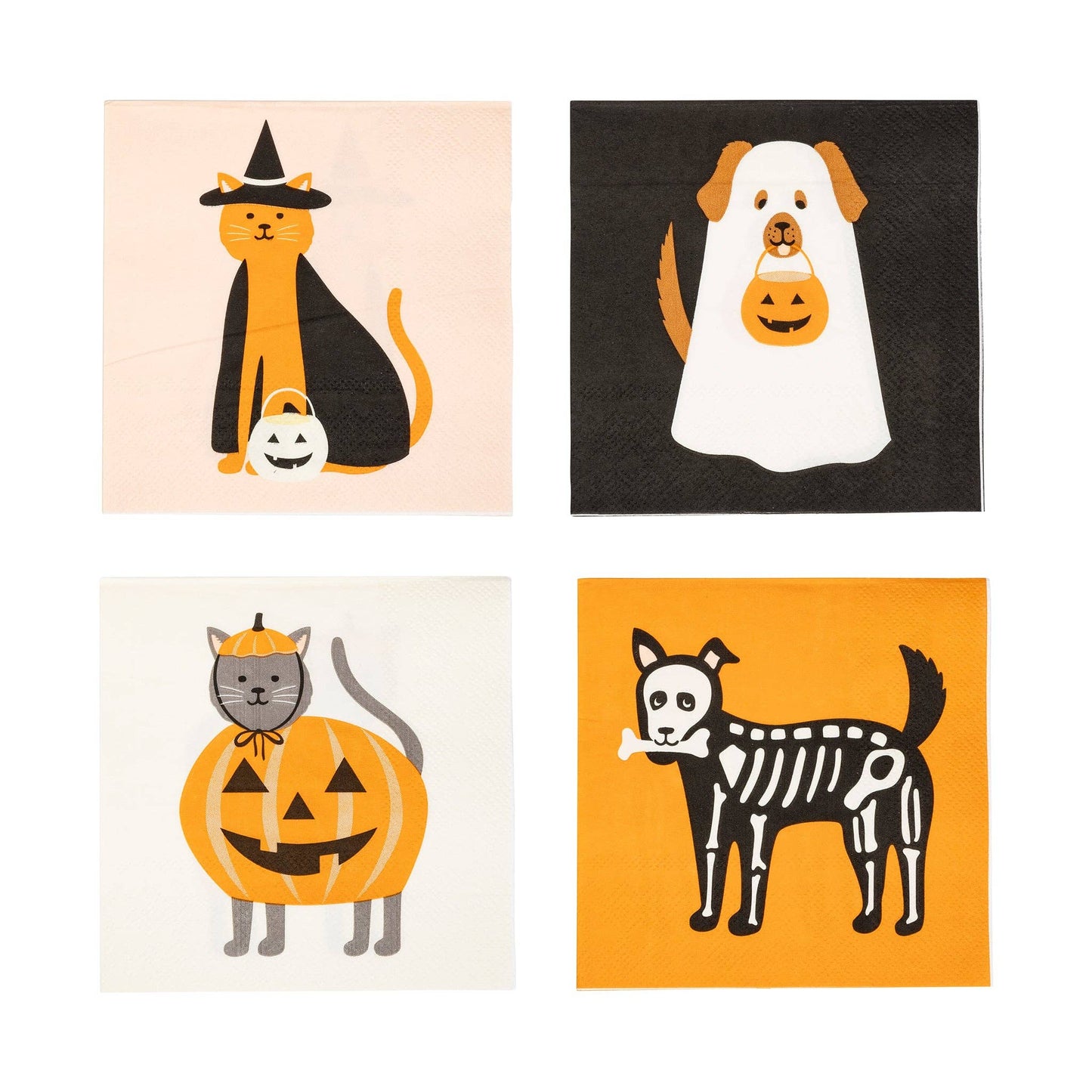 Spice up your spooky soirée with our Best Boo Cocktail Napkin Set! With charmingly clever pet costumes on display, these napkins are guaranteed to infuse some humor into your gathering. A must-have for adding a splash of amusement to your Halloween Party! Don't forget to grab our coordinating Best Boo To Go Cups!