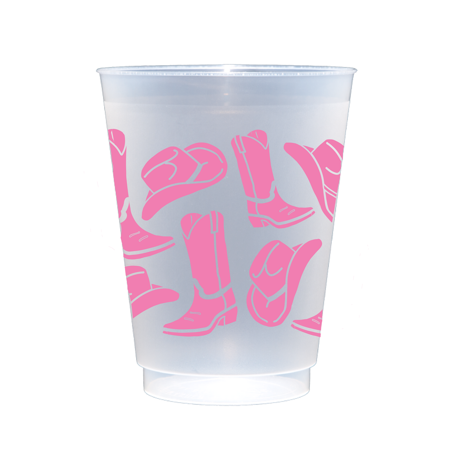 Add some cowgirl flair to your celebrations with our Let's Go Girls Party Cups! Featuring vibrant hot pink cowboy boots and hats scattered across the frosted cup, these party essentials are perfect for everything from birthdays to bachelorette bashes and any occasion in between. Whether you're line dancing into the night or celebrating with your best gals, these cups bring the perfect mix of fun and style to your event!