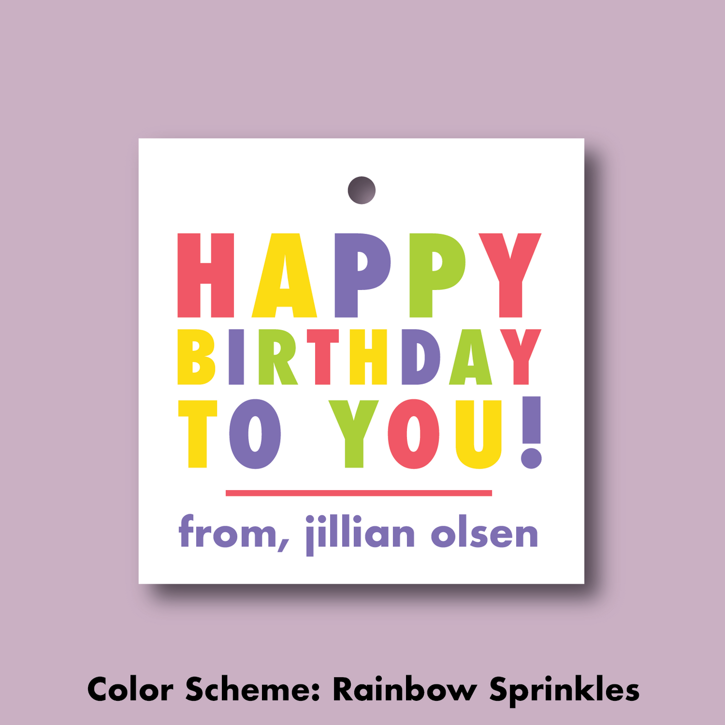 custom gift tags, girls gift tags, custom gift tags for girls, kids gift tags, rainbow gift tags, happy birthday tags, rainbow birthday tags, bright birthday gift tags, fun custom birthday tags, happy birthday to you kids gift tags, girly gift tags, girls birthday gift tags, kids birthday gift tags, custom family name birthday tags, gift from tags
