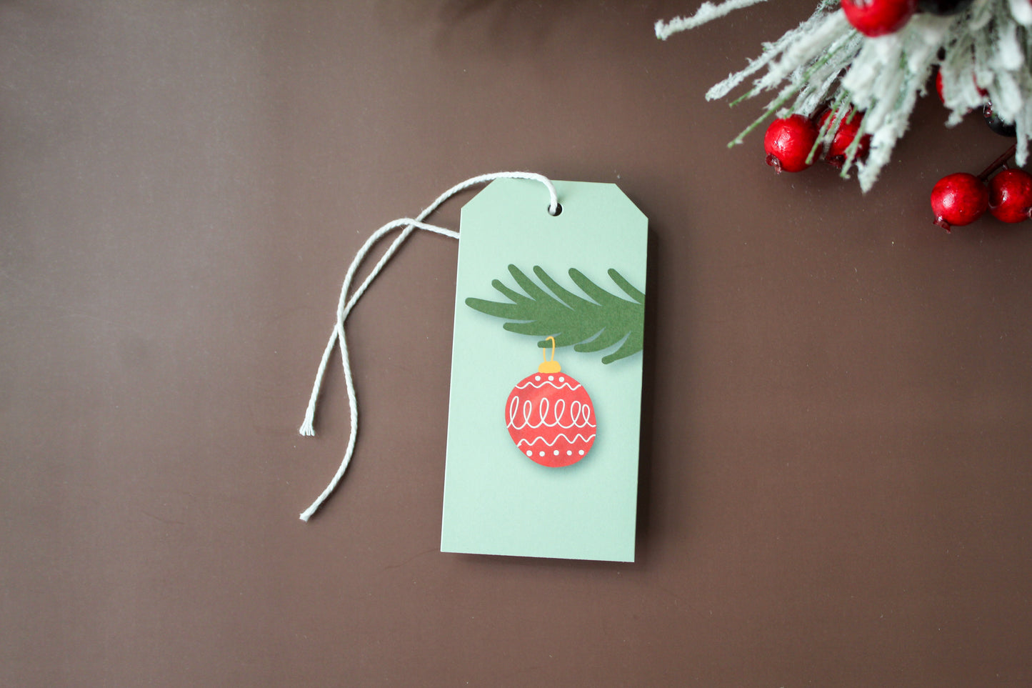 Our Red Vintage Christmas Ornament gift tags add a festive touch to your holiday presents. These cute tags come in sets of eight and include pre-cut string. 
