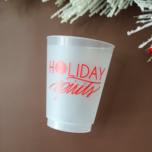Holiday Spirits Party Cups