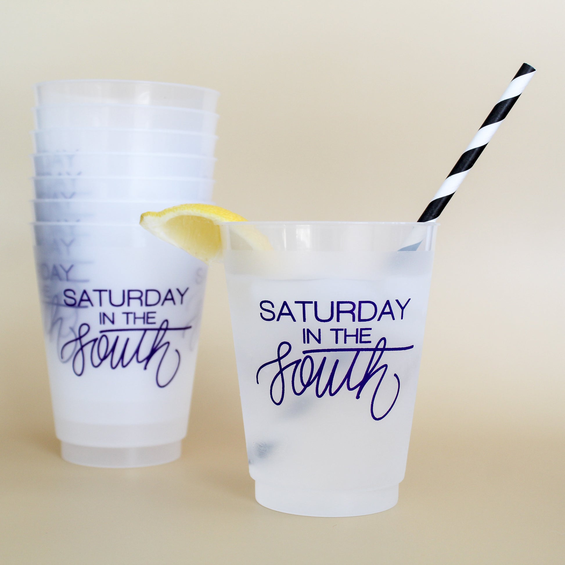 Saturday In The South (Purple) Party Cups – Birdie Mae Designs