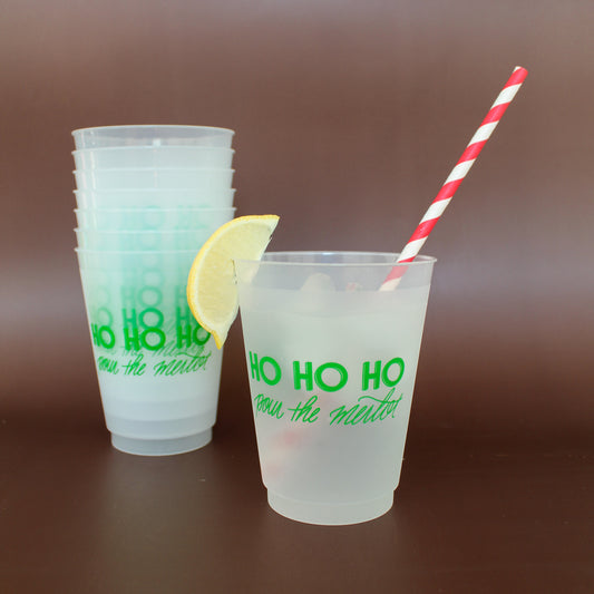 Ho Ho Ho Pour The Merlot Christmas Party Cups