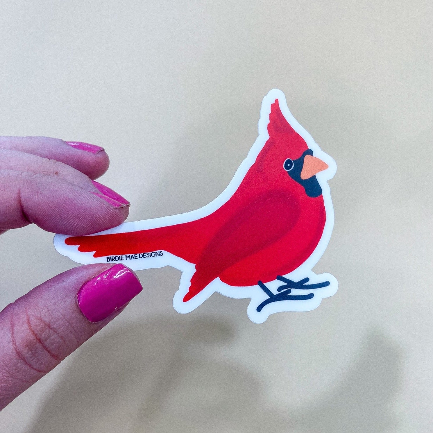 Cardinal Red Bird Sticker