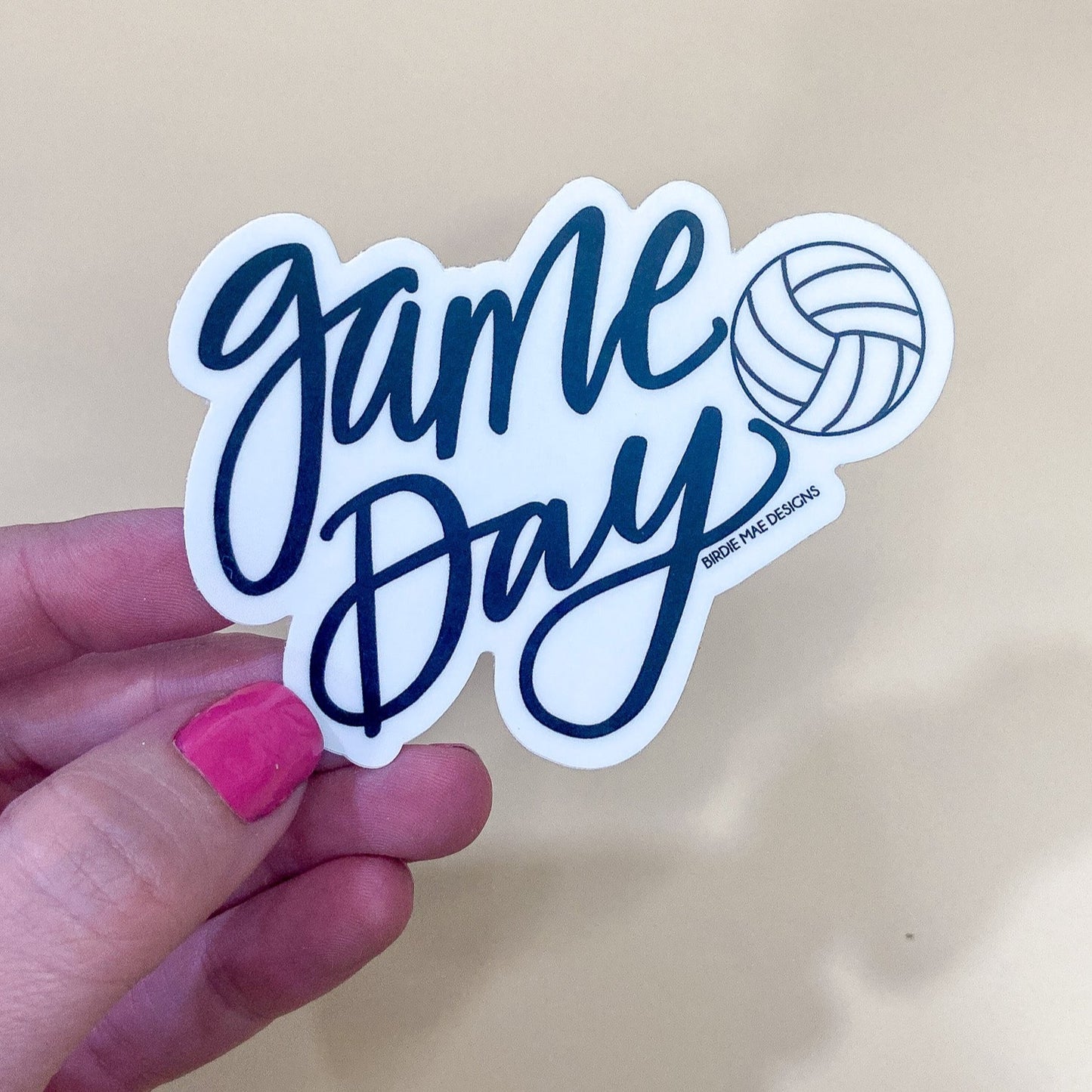 Volleyball Game Day Sticker