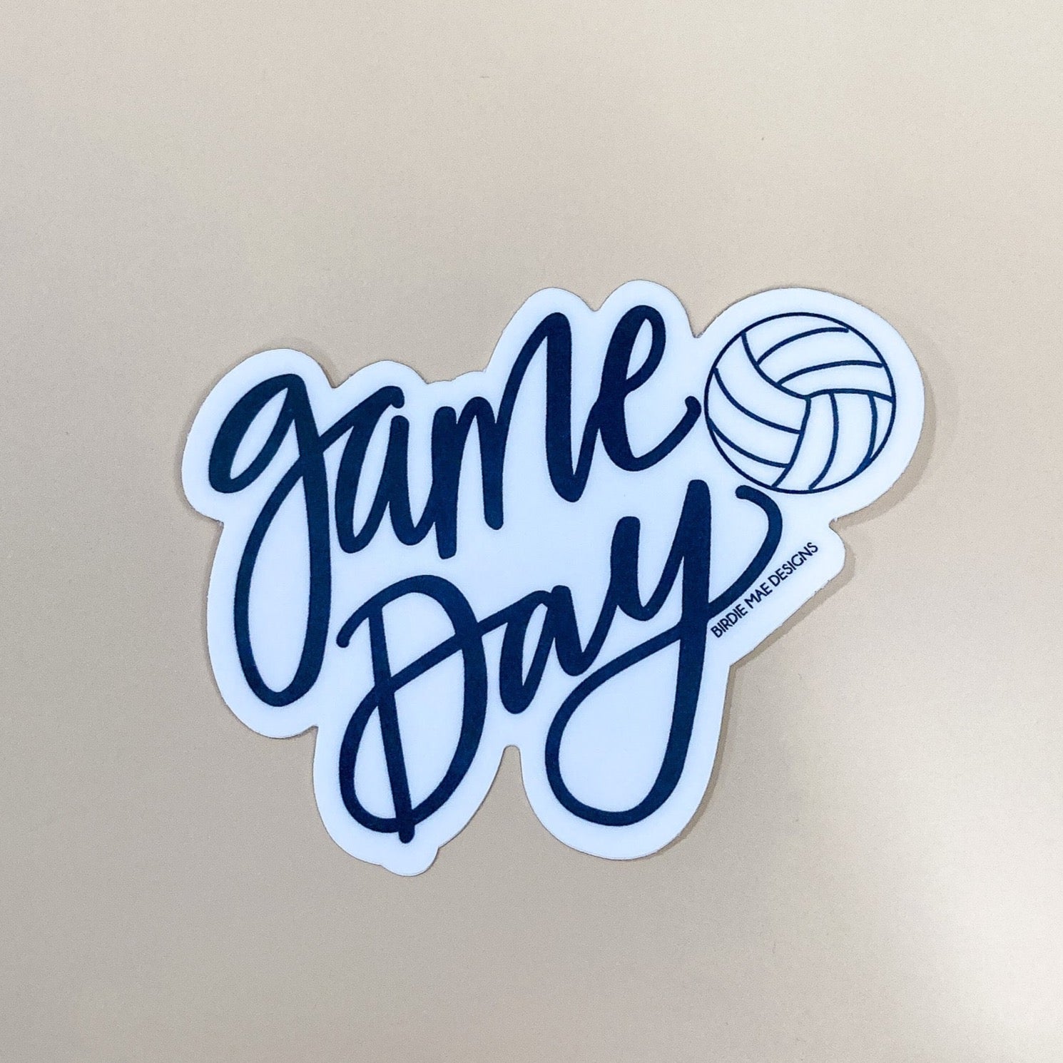  Volleyball 'Game Day'' Sticker