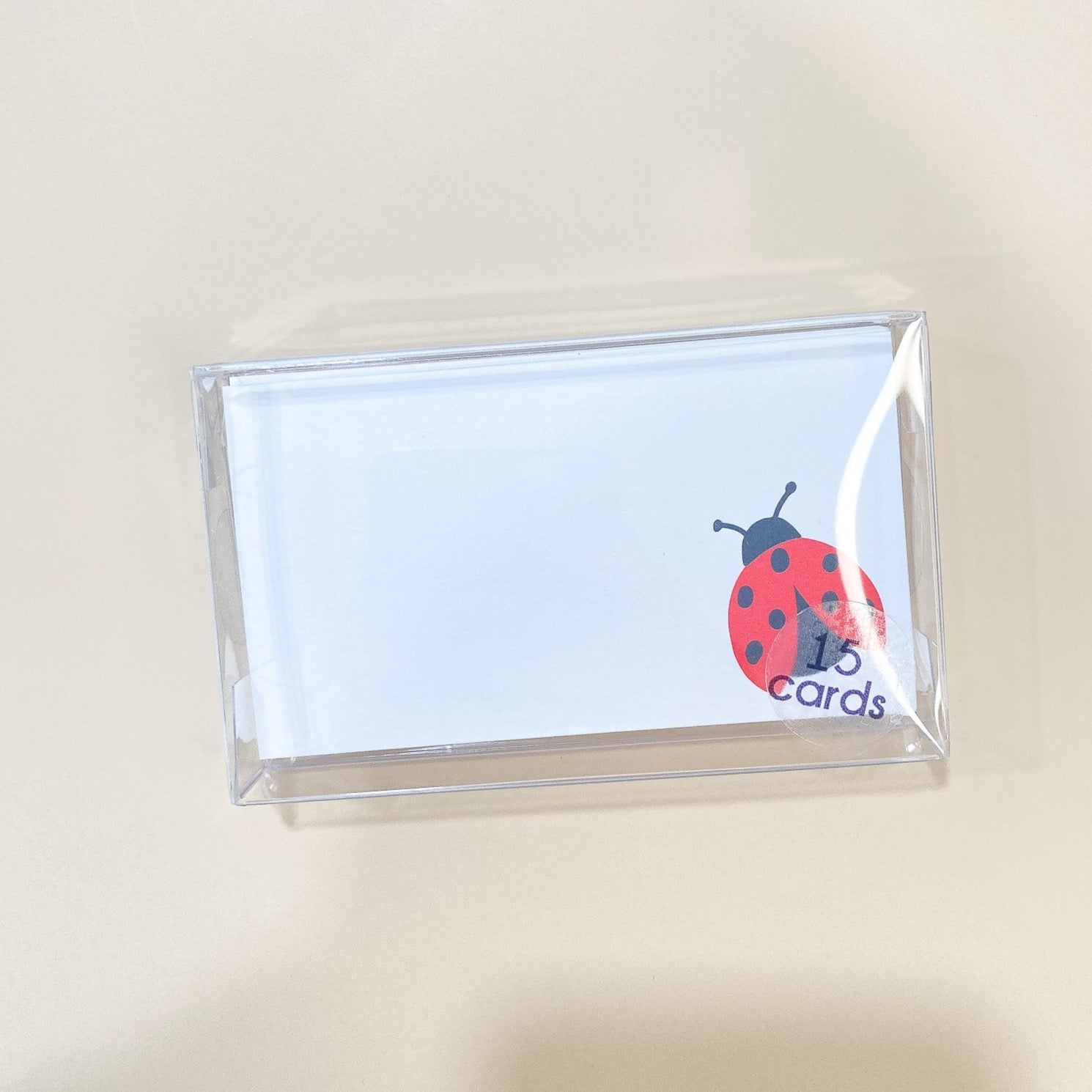 This collection features charming cards measuring 3.5"x2". They are the perfect size to slip into a lunchbox, attach to a gift, or tuck into the pocket of a loved one. The Lady Bug Bitty Note is a simple and sweet addition to any bitty message. 