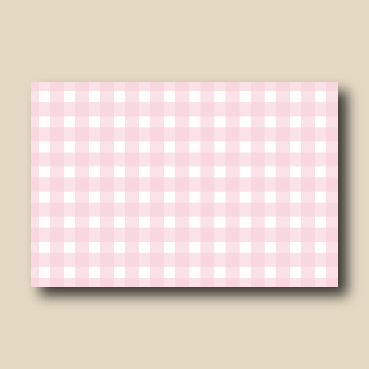 Pink Gingham Paper Place Mats