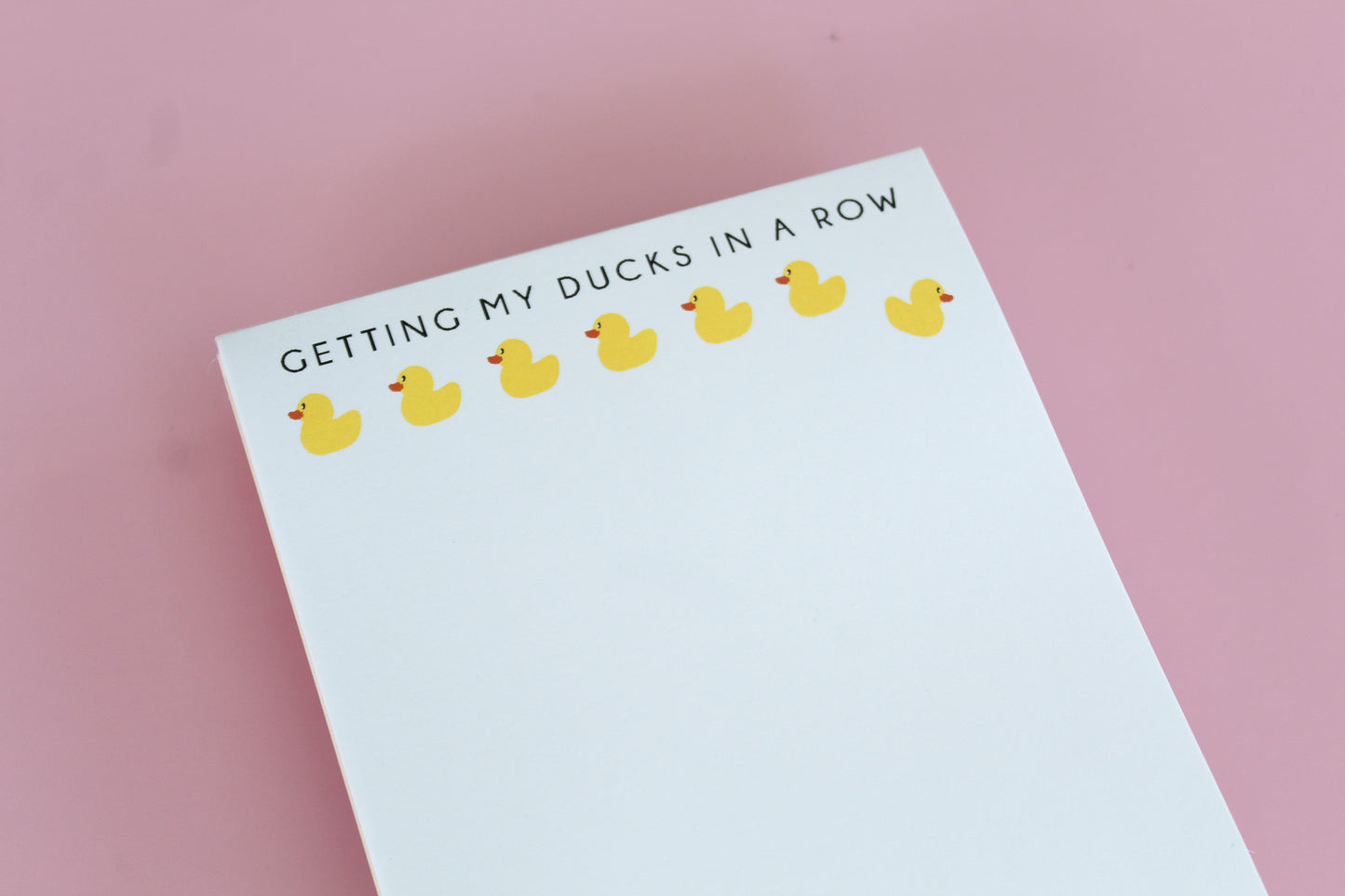 Getting My Ducks in a Row Notepad
Funny Notepad for Moms
Relatable Stationery Gift
Chaos Organizer Notepad
Quirky Desk Accessories
Cute Notepad Gift
Funny Office Supplies
Made in USA Notepad
5x7 Tear-Off Notepad
Gift for Busy Moms
Humorous To-Do List Notepad
Ducks in a Row Gift
Cute Stationery for Friends
Adorable Notepad for Coworkers
Funny Productivity Notepad