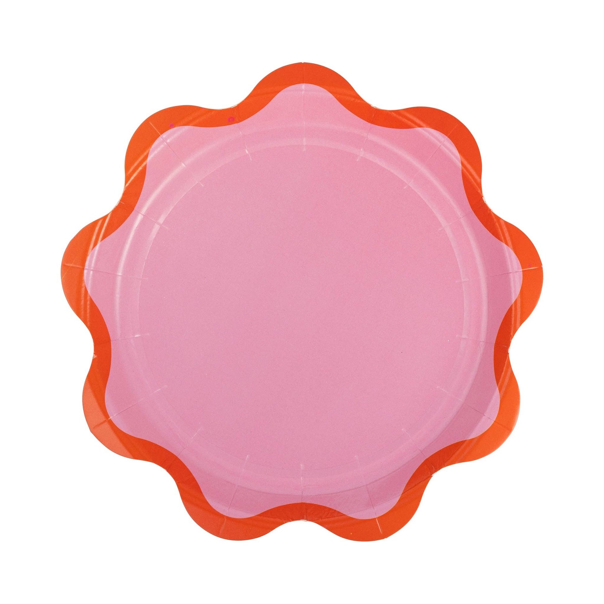Disposable yet elegant ric rac edge plates, designed for birthdays, baby showers, and colorful celebrations.