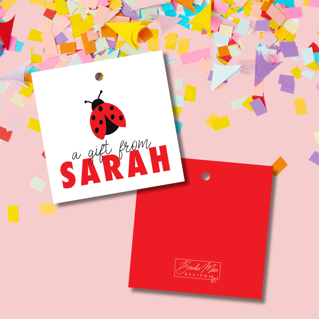 ladybug custom gift tags, ladybug custom name gift tags, gift tags for girls, gift tags for kids, from tag for girls, from tag for kids, ladybug from tag for girls, ladybug from tag for kids, ladybug custom girls name from tag, ladybug custom girls name gift tag,