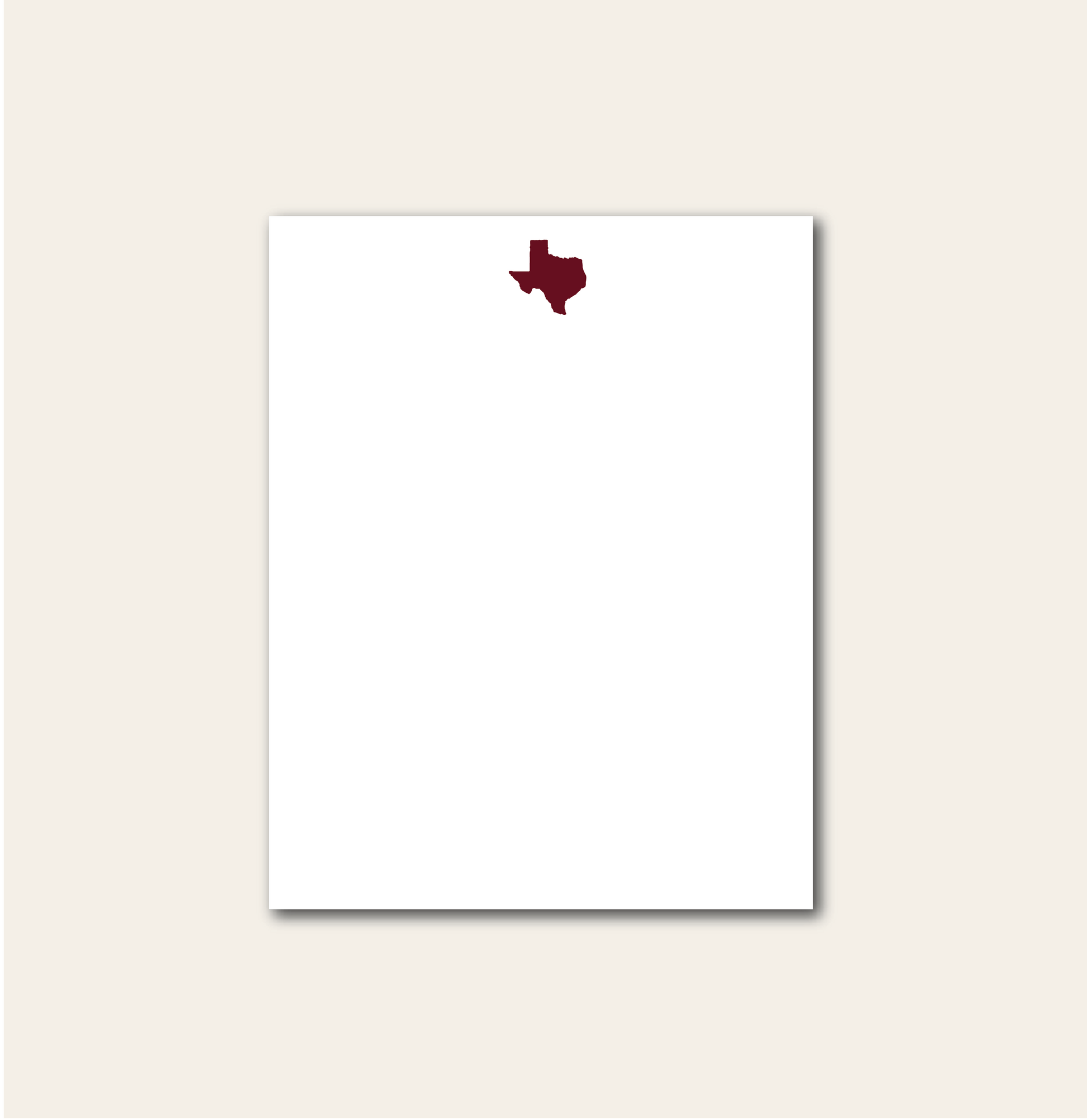 Maroon Texas notepade, Aggie Fan note pad
