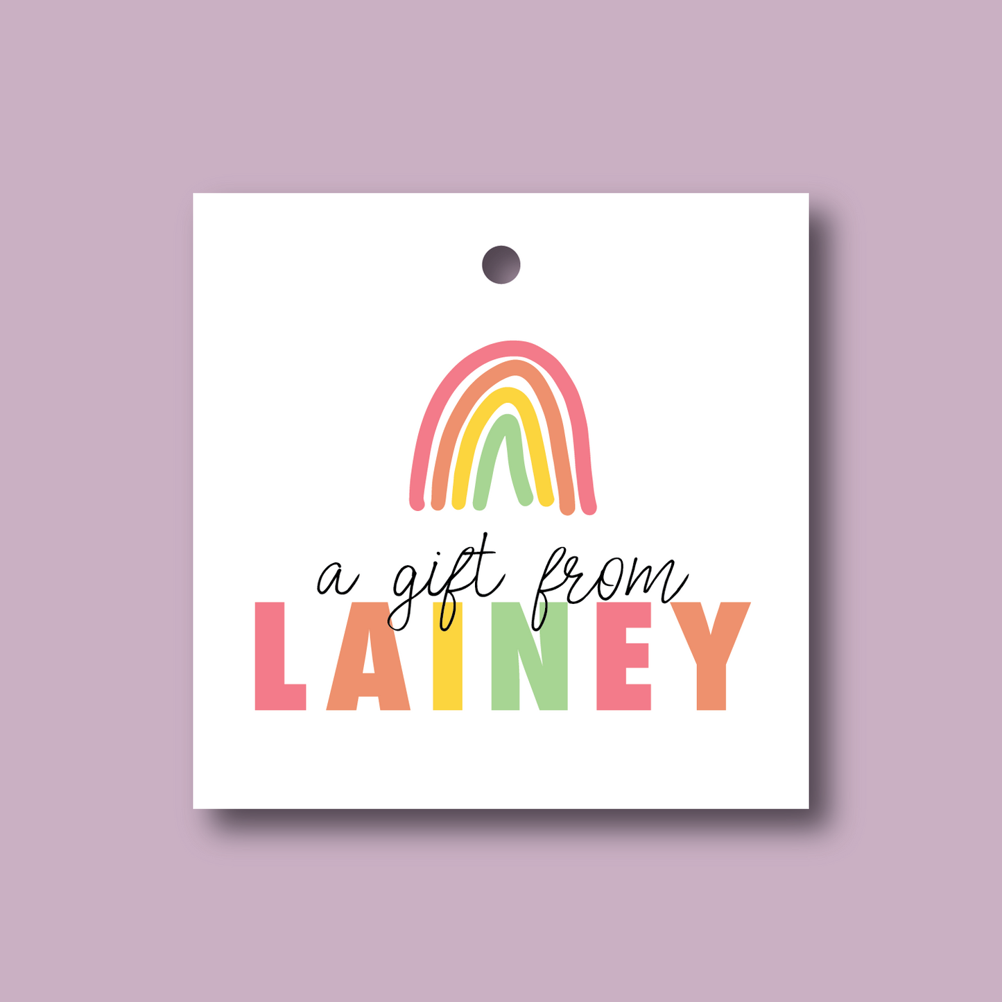 rainbow custom gift tags, rainbow custom name gift tags, gift tags for girls, gift tags for kids, from tag for girls, from tag for kids, rainbow from tag for girls, rainbow from tag for kids, rainbow custom girls name from tag, rainbow custom girls name gift tag,