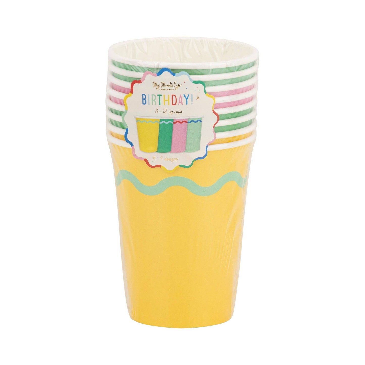 Bright and colorful 12 oz party cups in a set of 8, featuring fun designs perfect for birthdays, celebrations, and special events. Add a pop of color to your party with these vibrant 12 oz cups! This set includes 8 disposable cups, featuring 4 playful designs. Perfect for birthday parties, gatherings, and festive occasions. party cups, birthday cups, colorful drinkware, disposable cups, fun party supplies, 12 oz cups, party essentials, kids party cups, festive drinkware