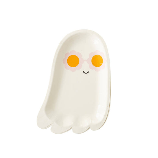 Sunny Ghost Shaped Paper Plate