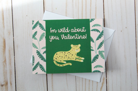 'Wild About You' Valentine Greeting Card