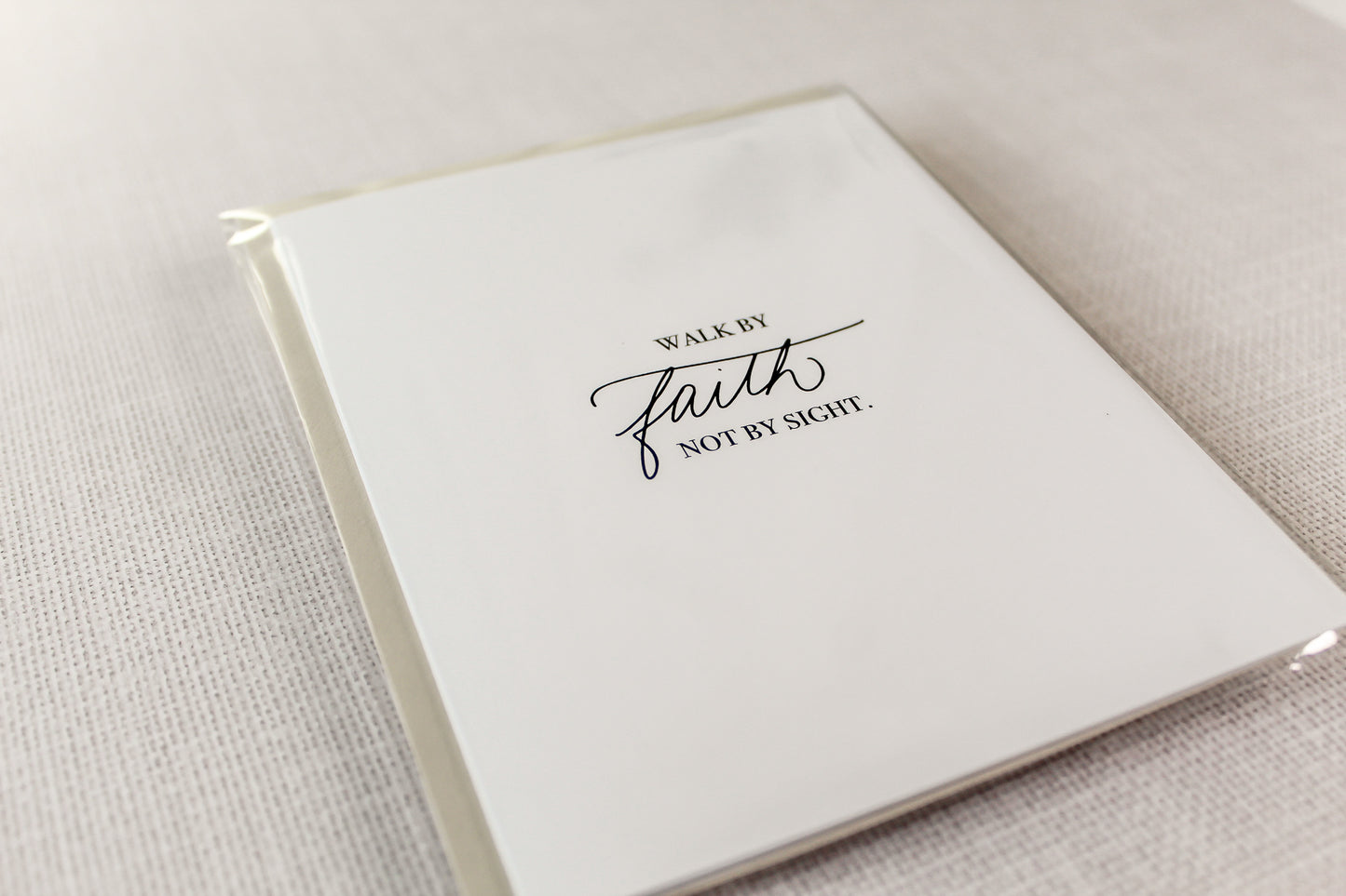 'Walk by faith not by sight' card, Christian Greeting Card, Greeting card for faith